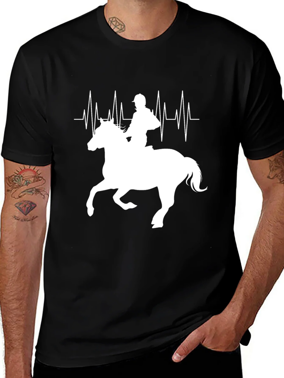 Equestrian Heartbeat Graphic Tee product image 1