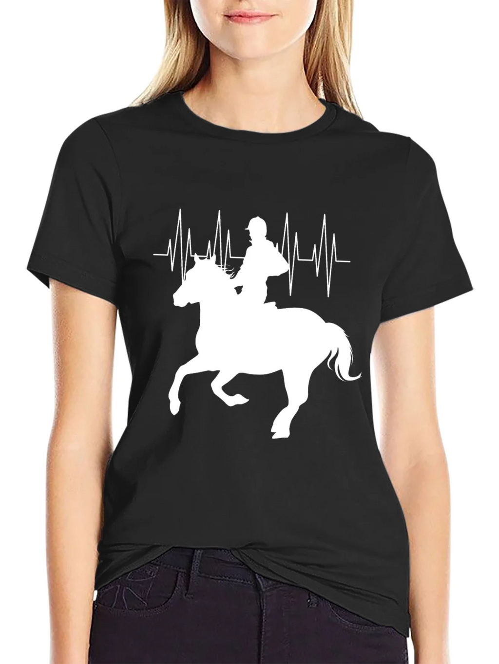 Equestrian Heartbeat Graphic Tee product image 2