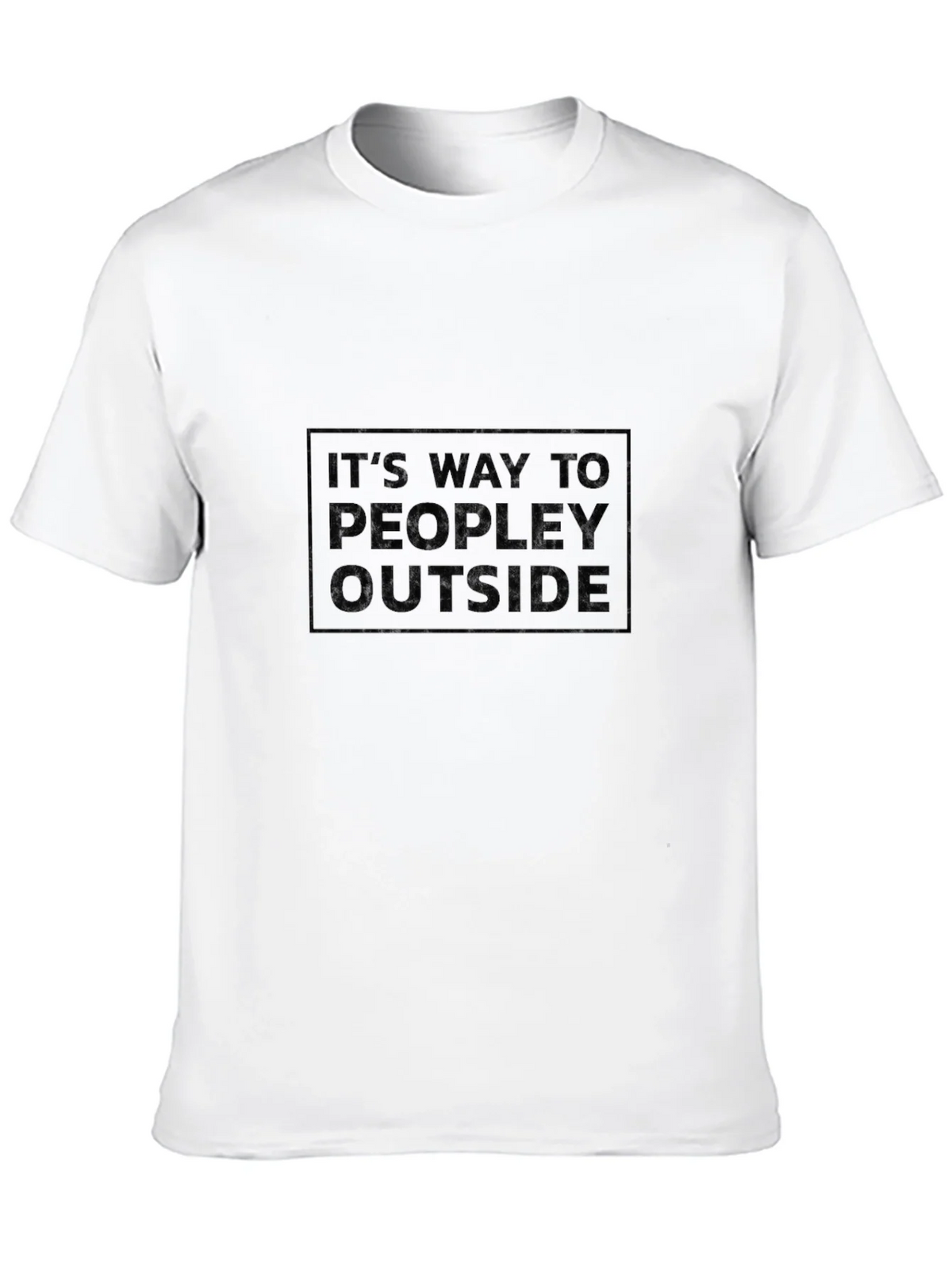 Humorous Too Peopley Outside Graphic Tee product image 9