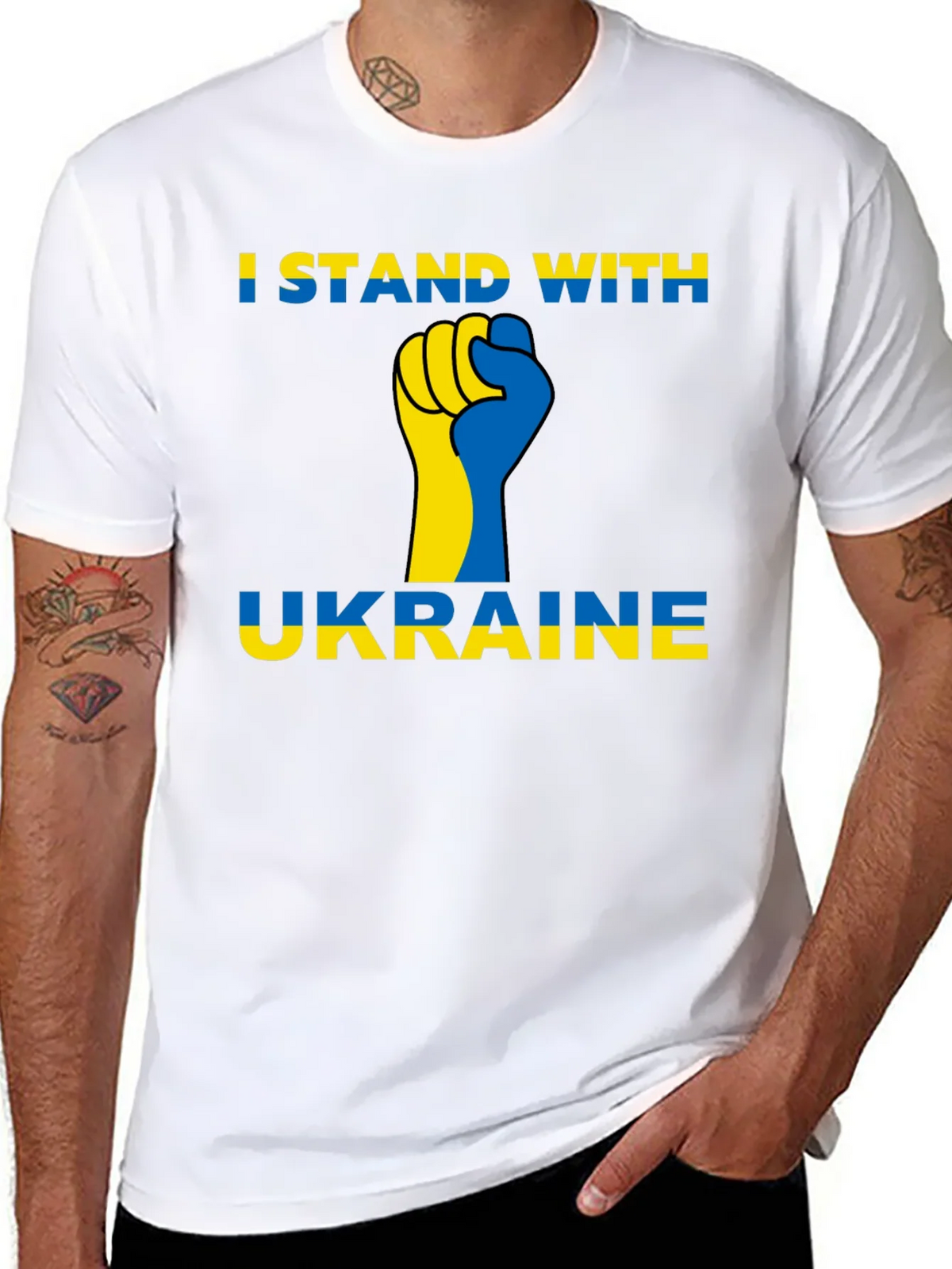 I Stand With Ukraine Graphic T-Shirt product image 7