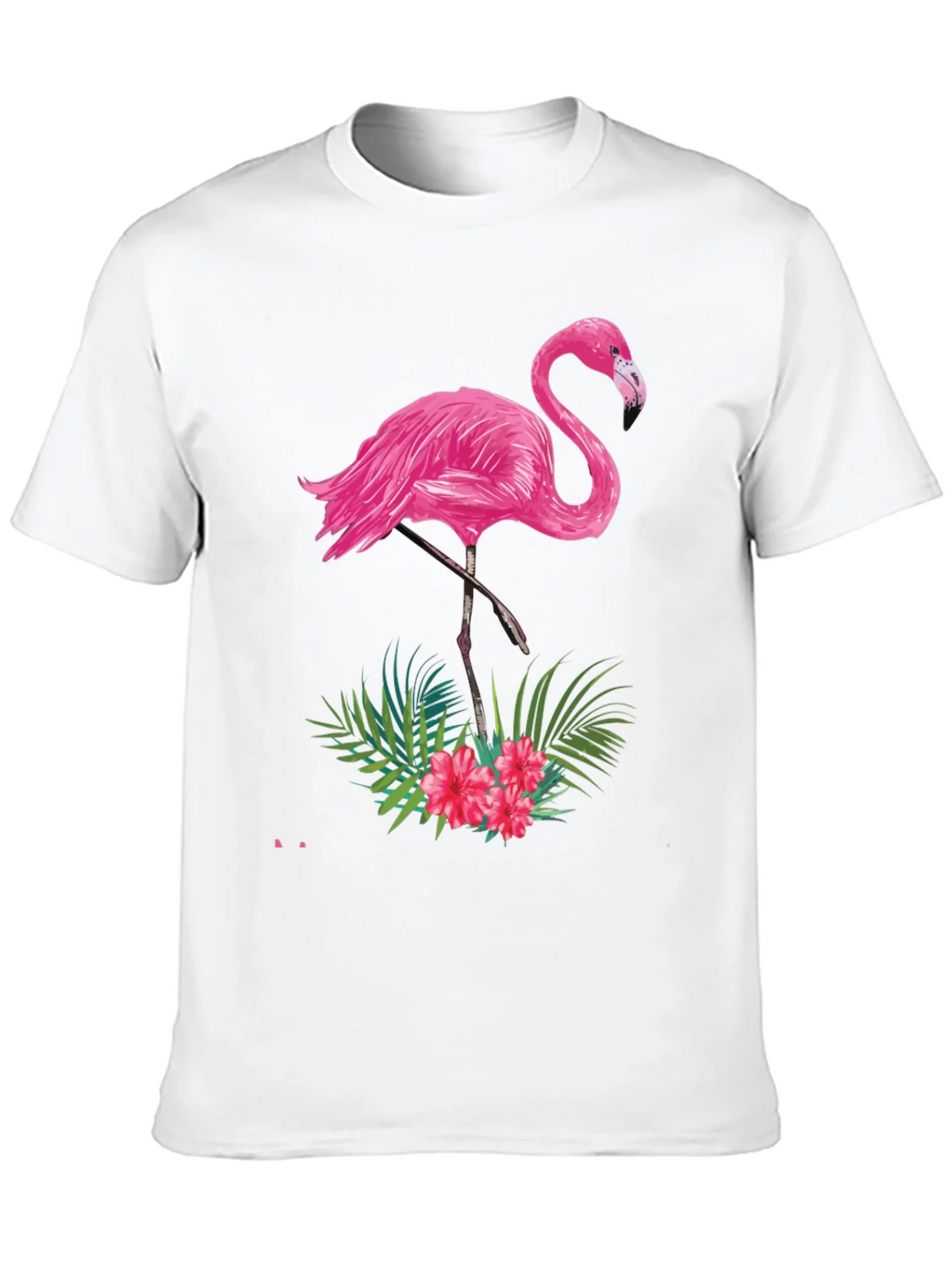 Tropical Flamingo Graphic Tee - Black product image 9