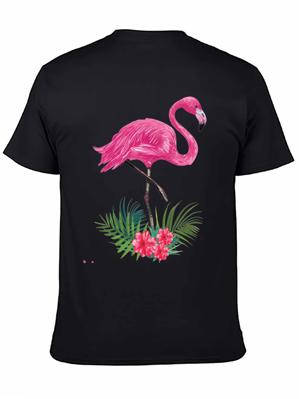 Tropical Flamingo Graphic Tee - Black product image 4