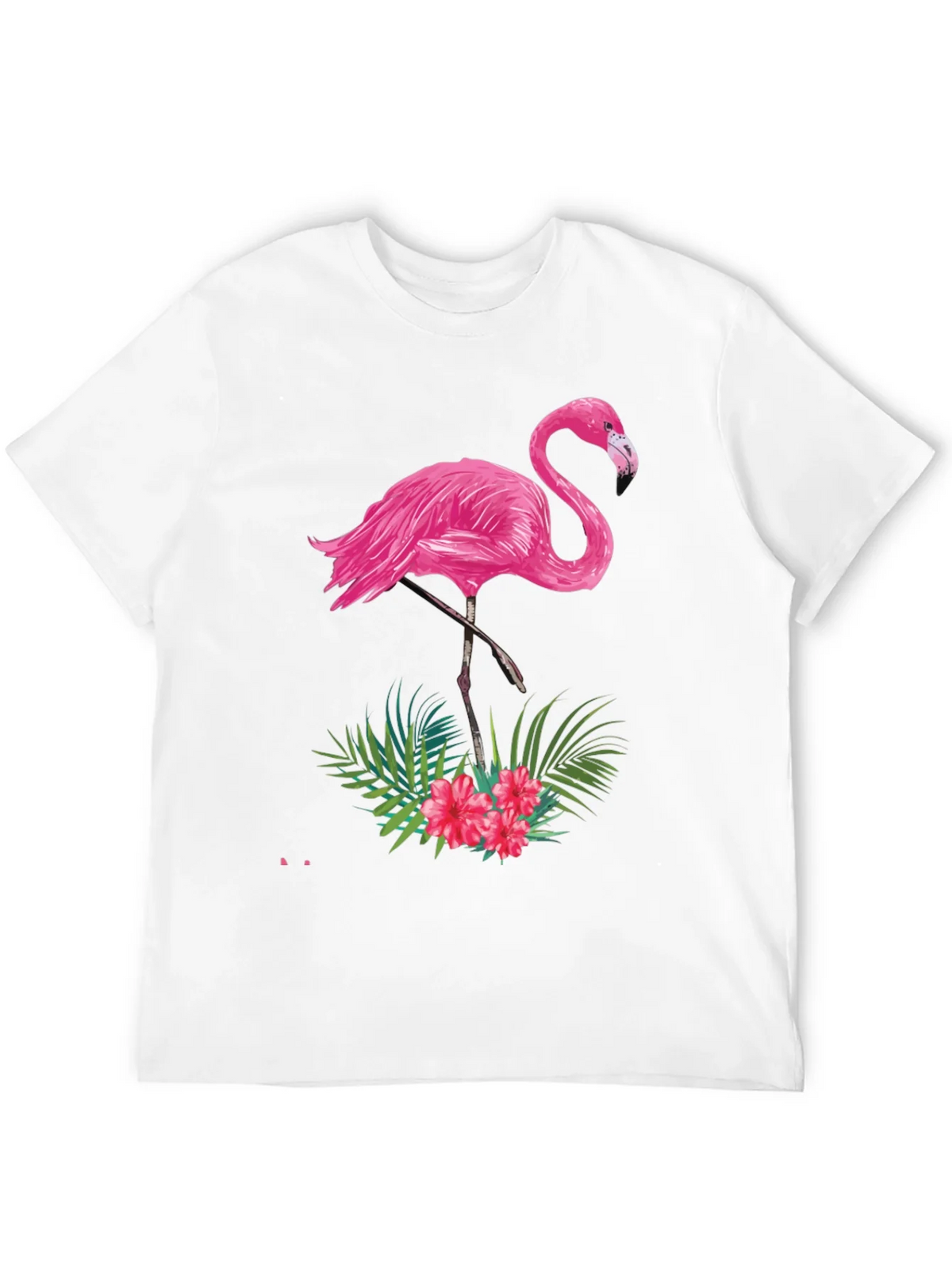 Tropical Flamingo Graphic Tee - Black product image 11