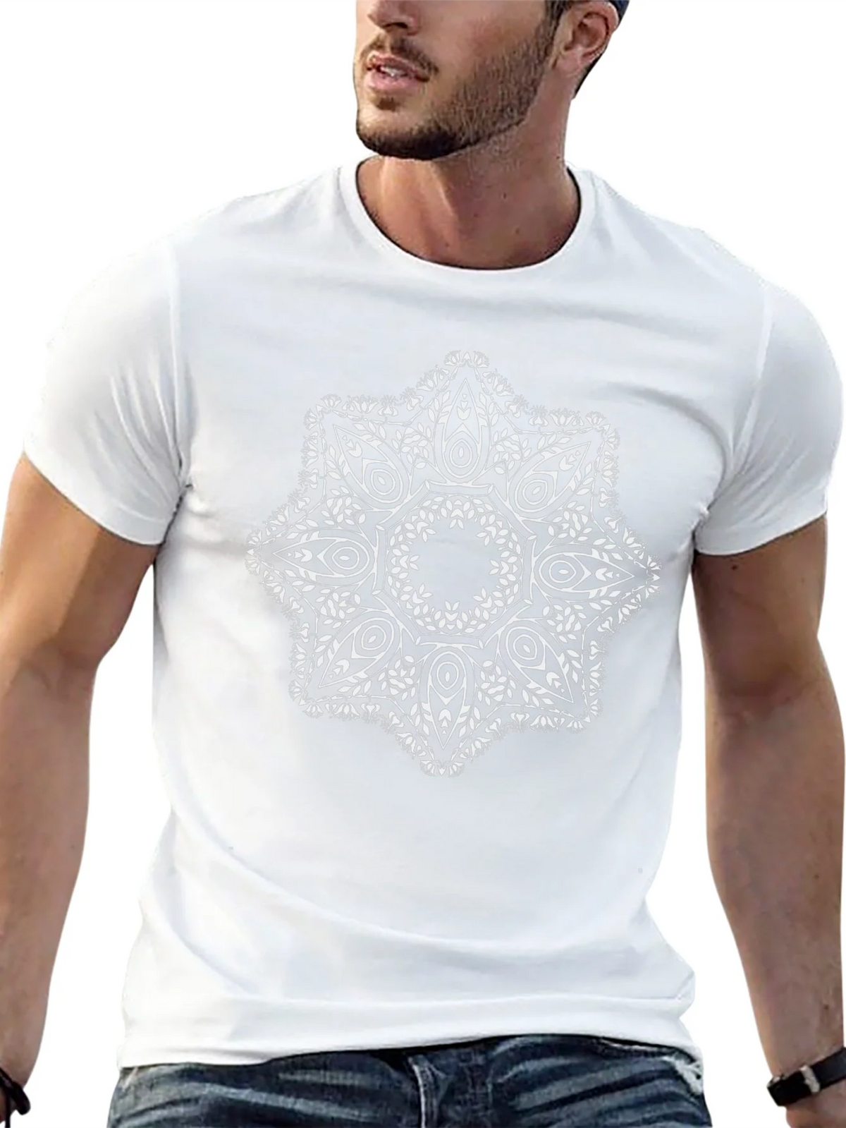 Black Tee with Mandala Design product image 12