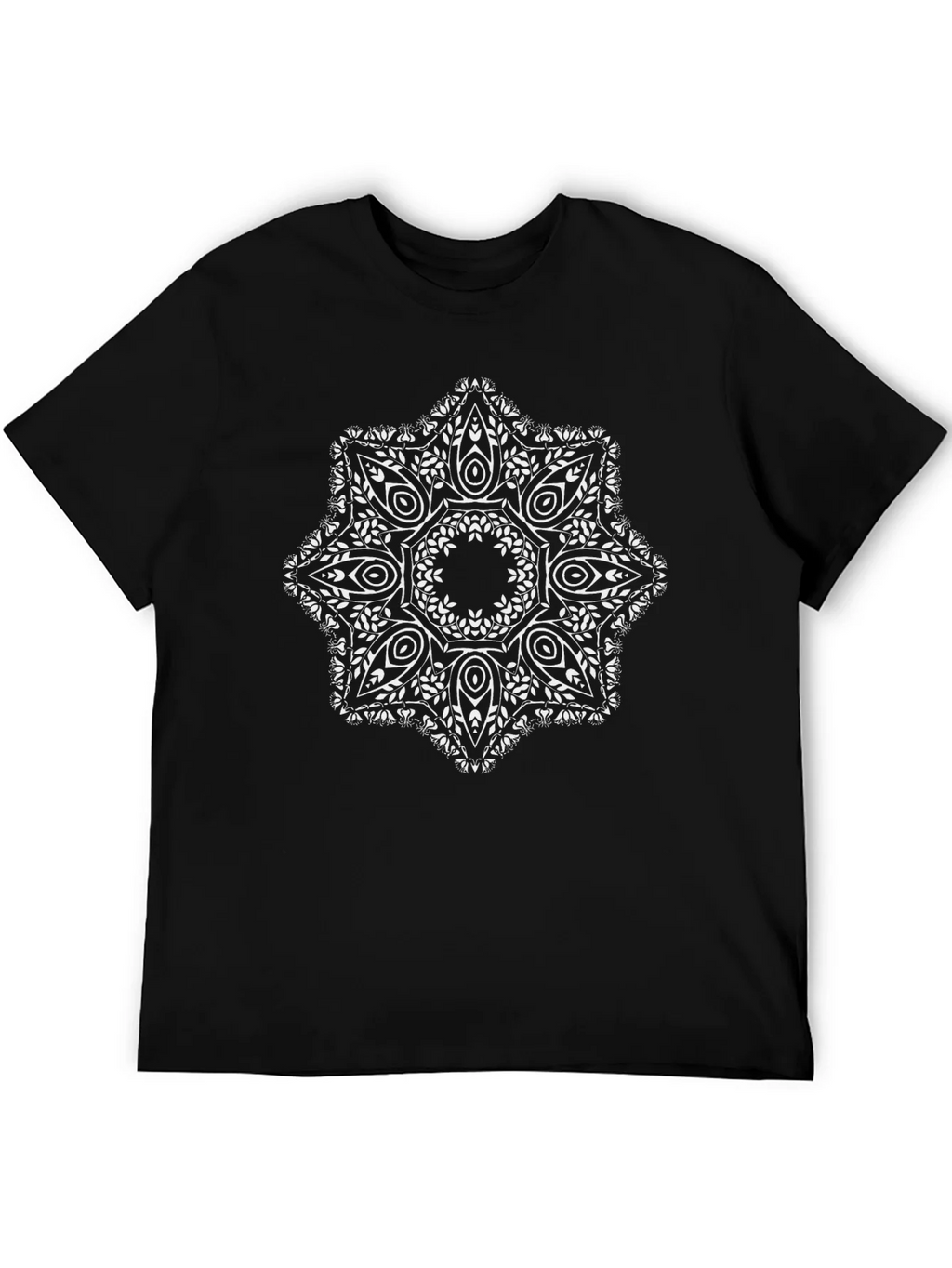 Black Tee with Mandala Design product image 5