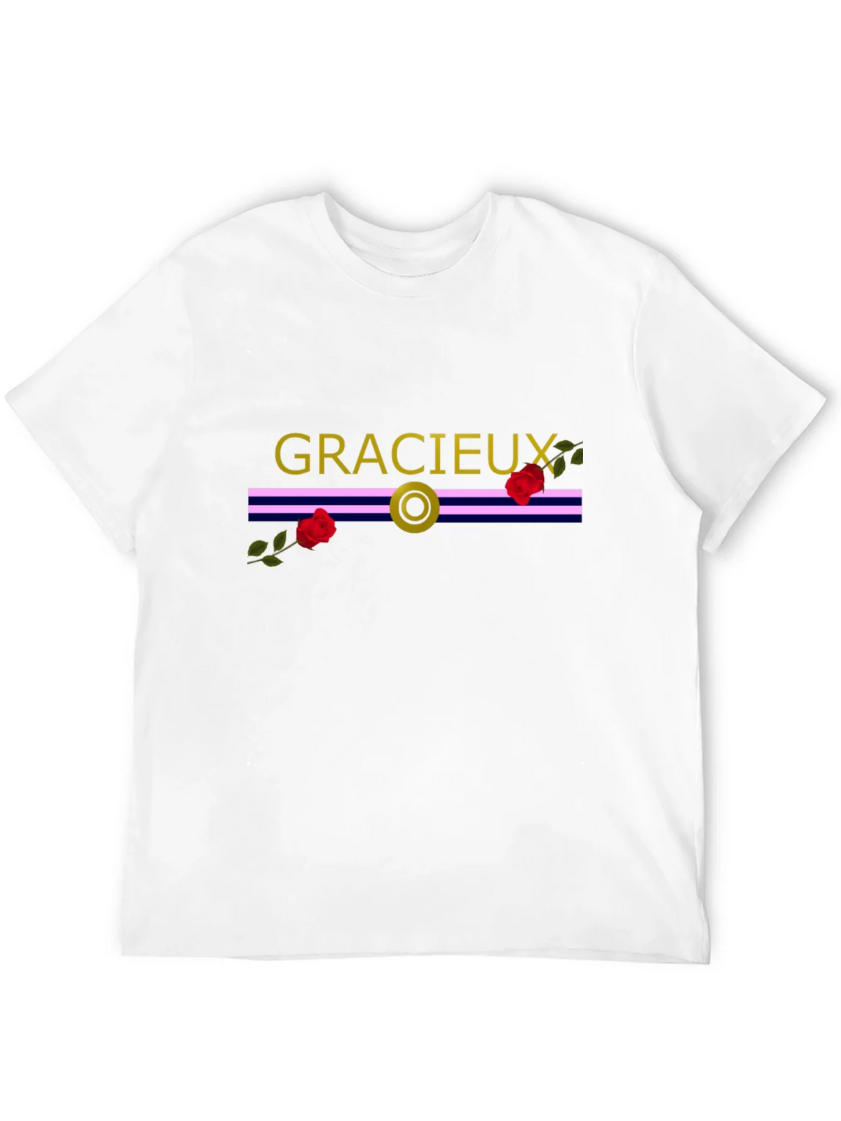 Gracieux Black Graphic Tee with Roses product image 11