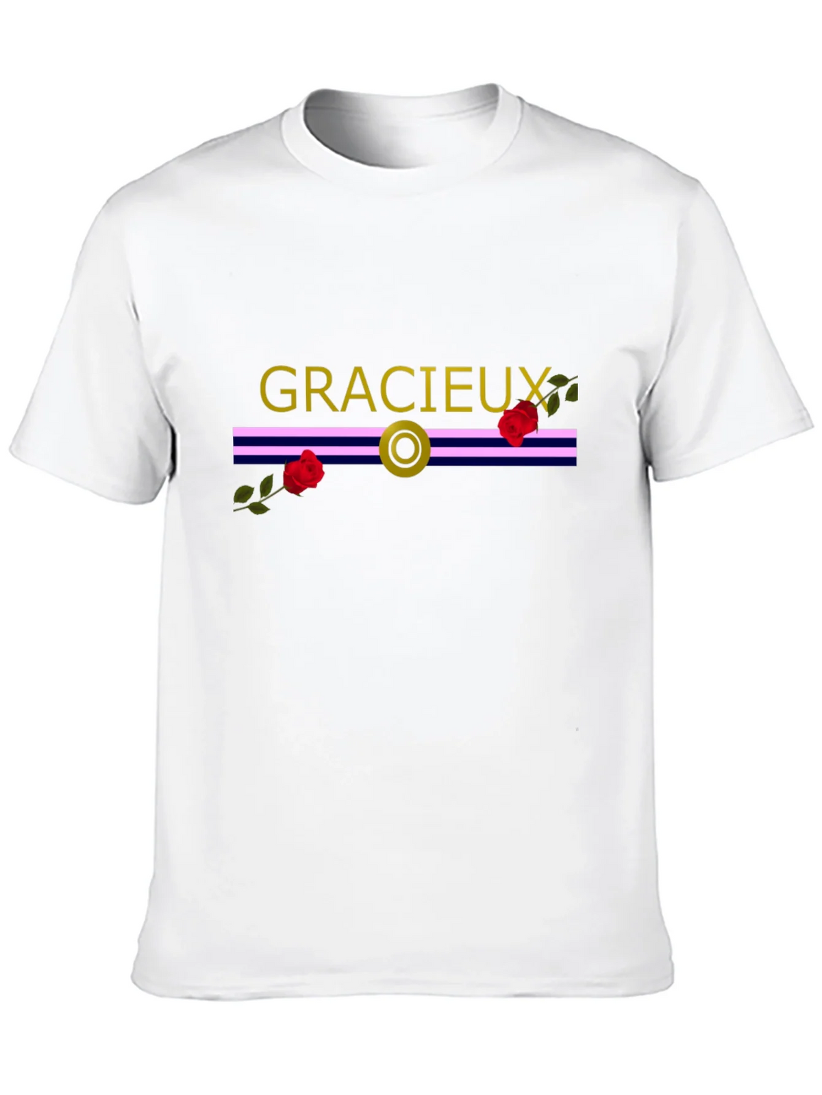 Gracieux Black Graphic Tee with Roses product image 9
