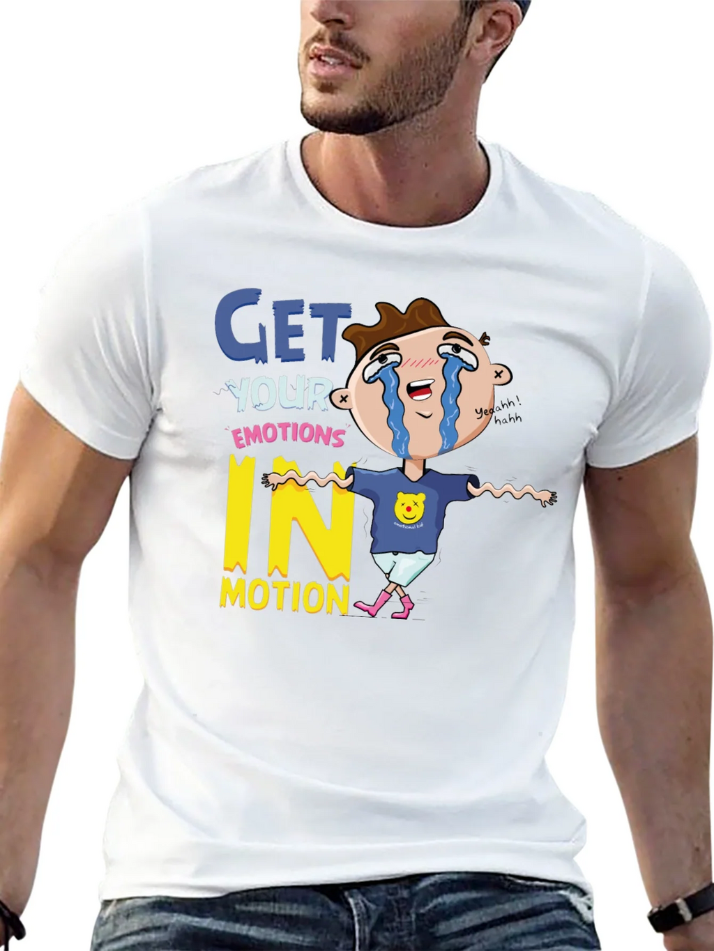 Emotional Cartoon Graphic T-Shirt product image 12