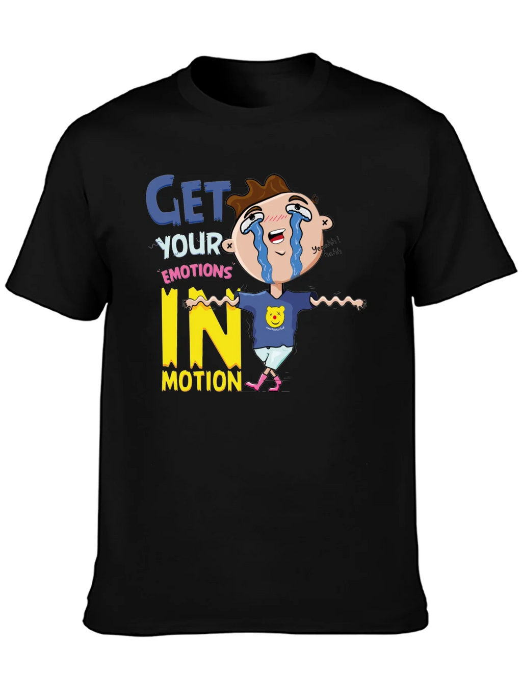Emotional Cartoon Graphic T-Shirt product image 3