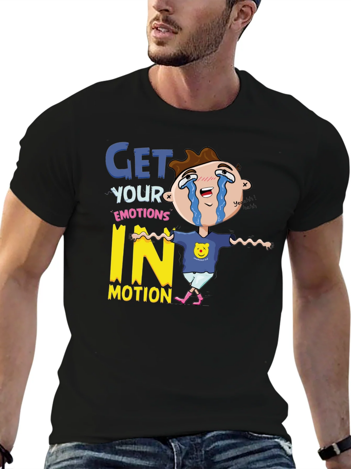 Emotional Cartoon Graphic T-Shirt product image 6