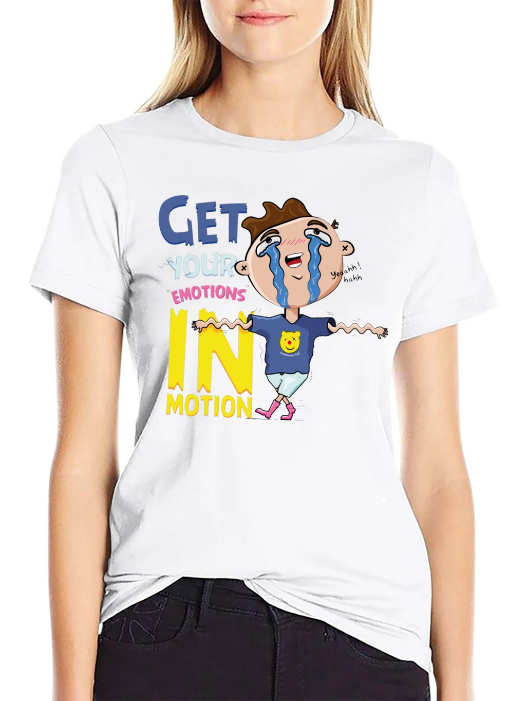 Emotional Cartoon Graphic T-Shirt product image 8