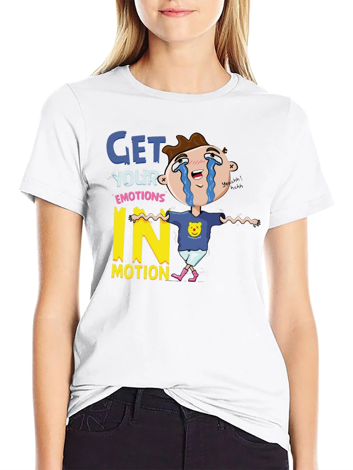 Emotional Cartoon Graphic T-Shirt product image 8