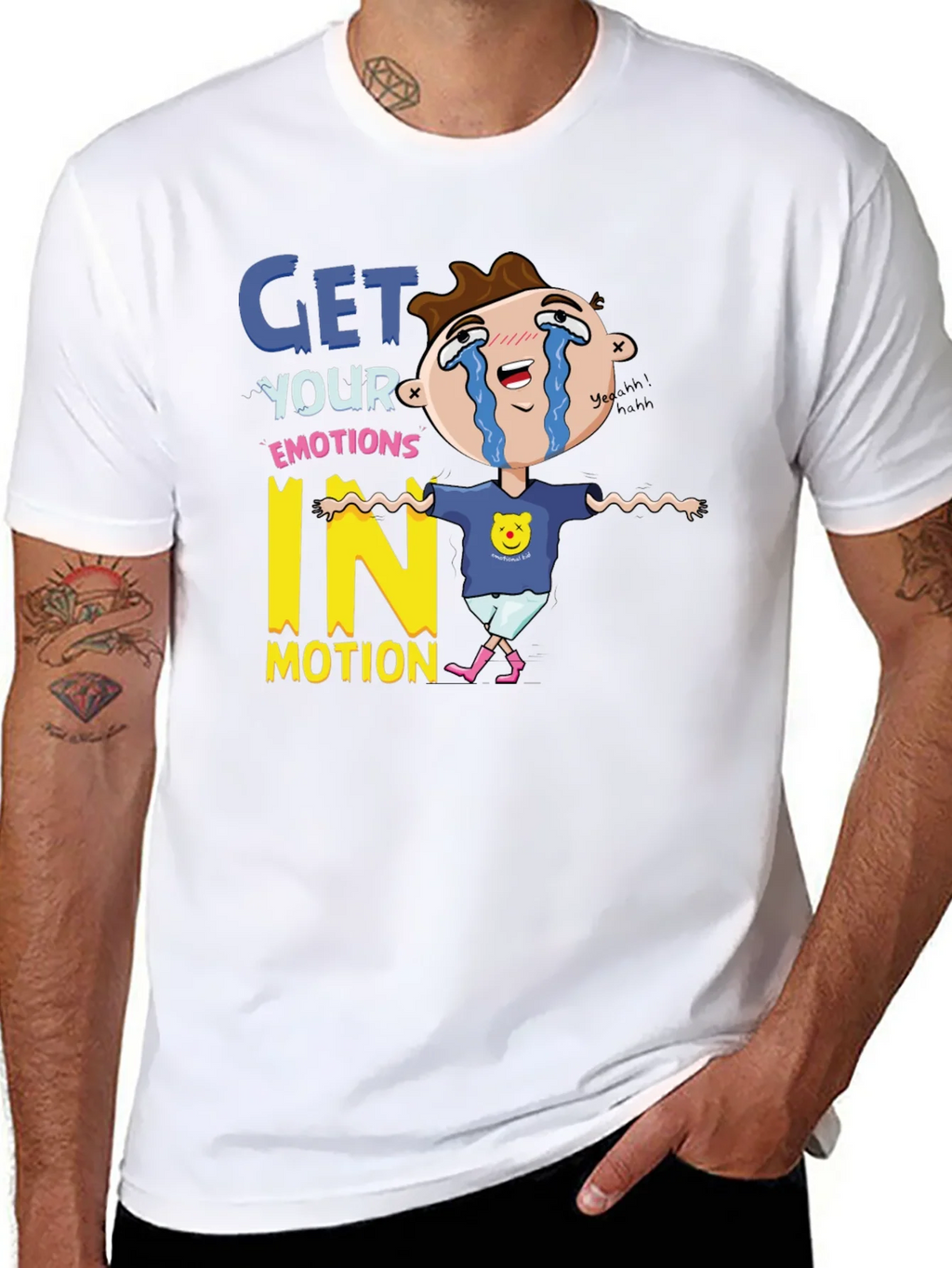 Emotional Cartoon Graphic T-Shirt product image 7