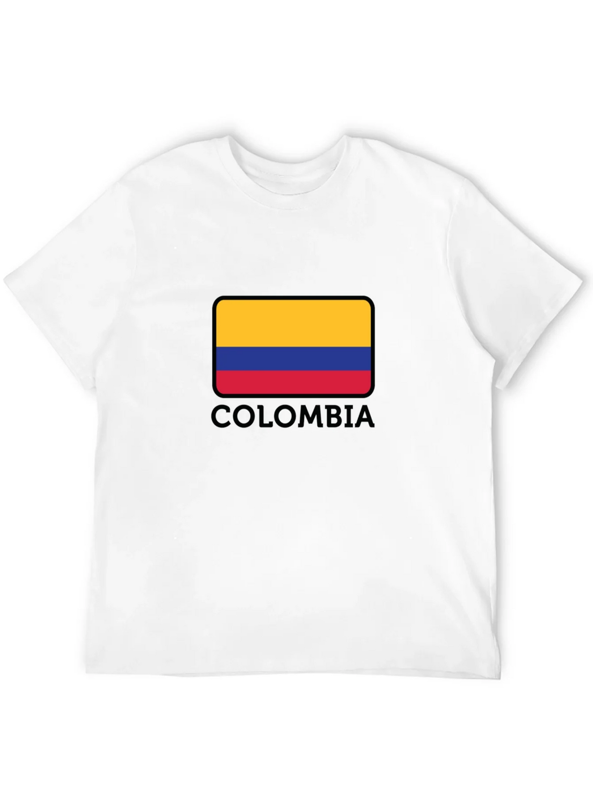 Colombia Flag Graphic Black T-Shirt product image 11