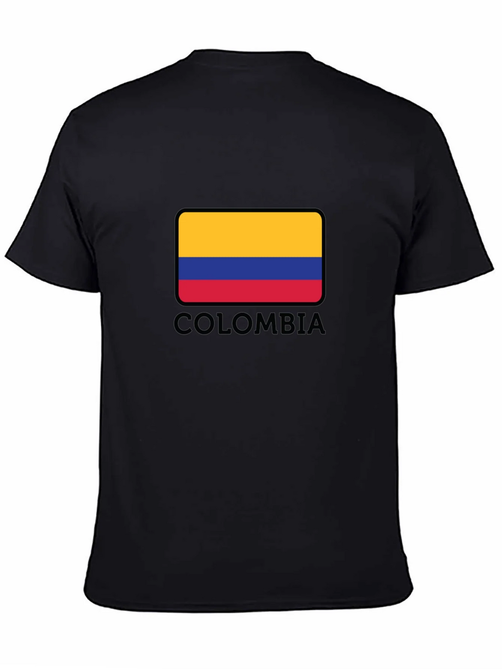Colombia Flag Graphic Black T-Shirt product image 4
