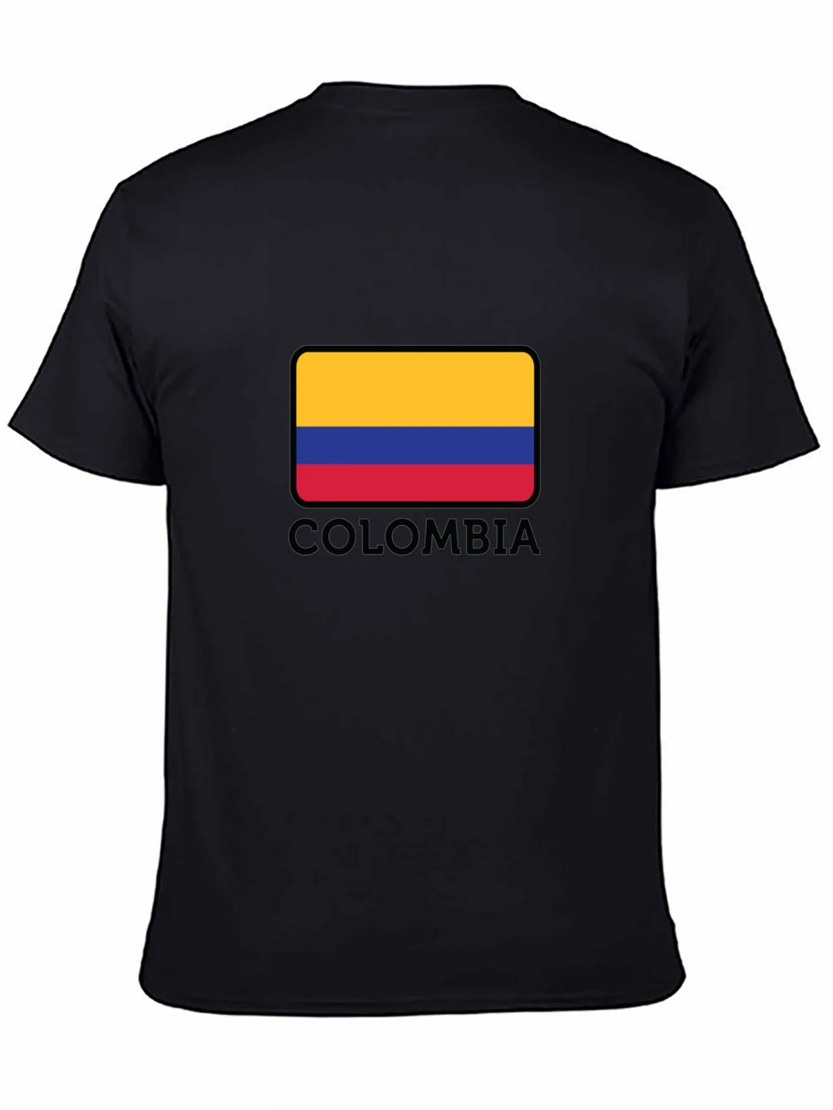 Colombia Flag Graphic Black T-Shirt product image 4