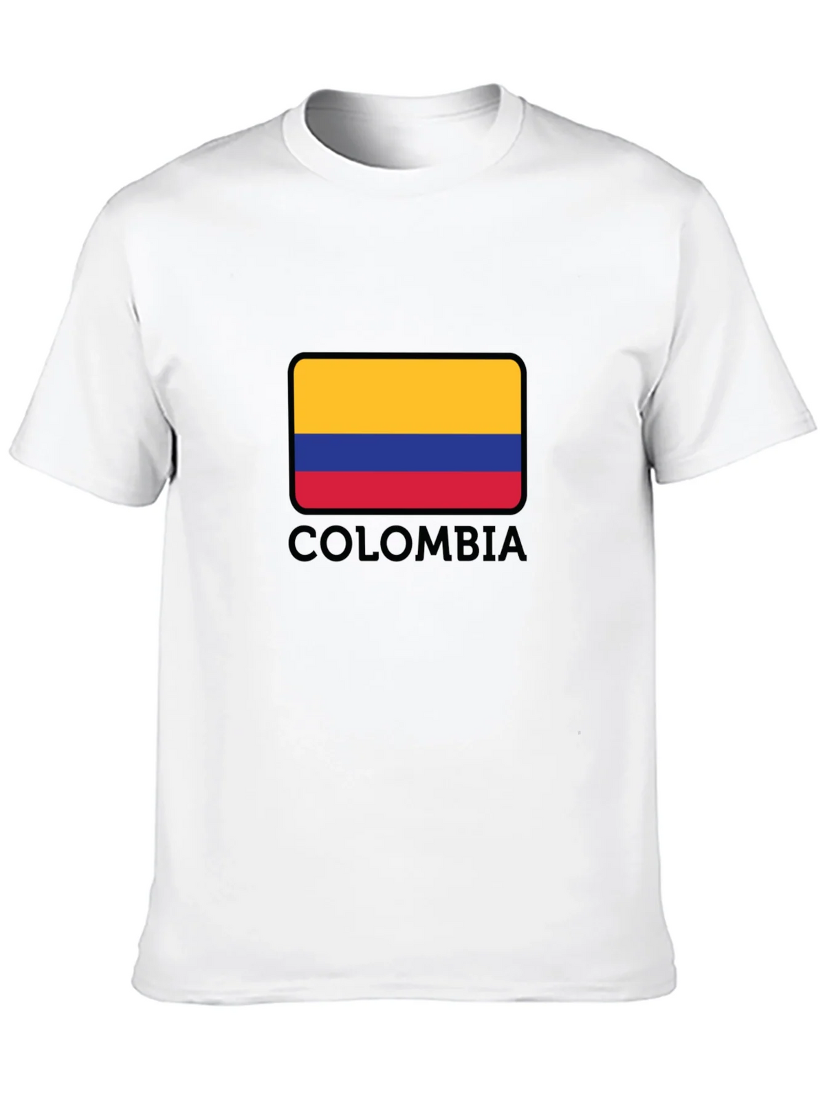 Colombia Flag Graphic Black T-Shirt product image 9