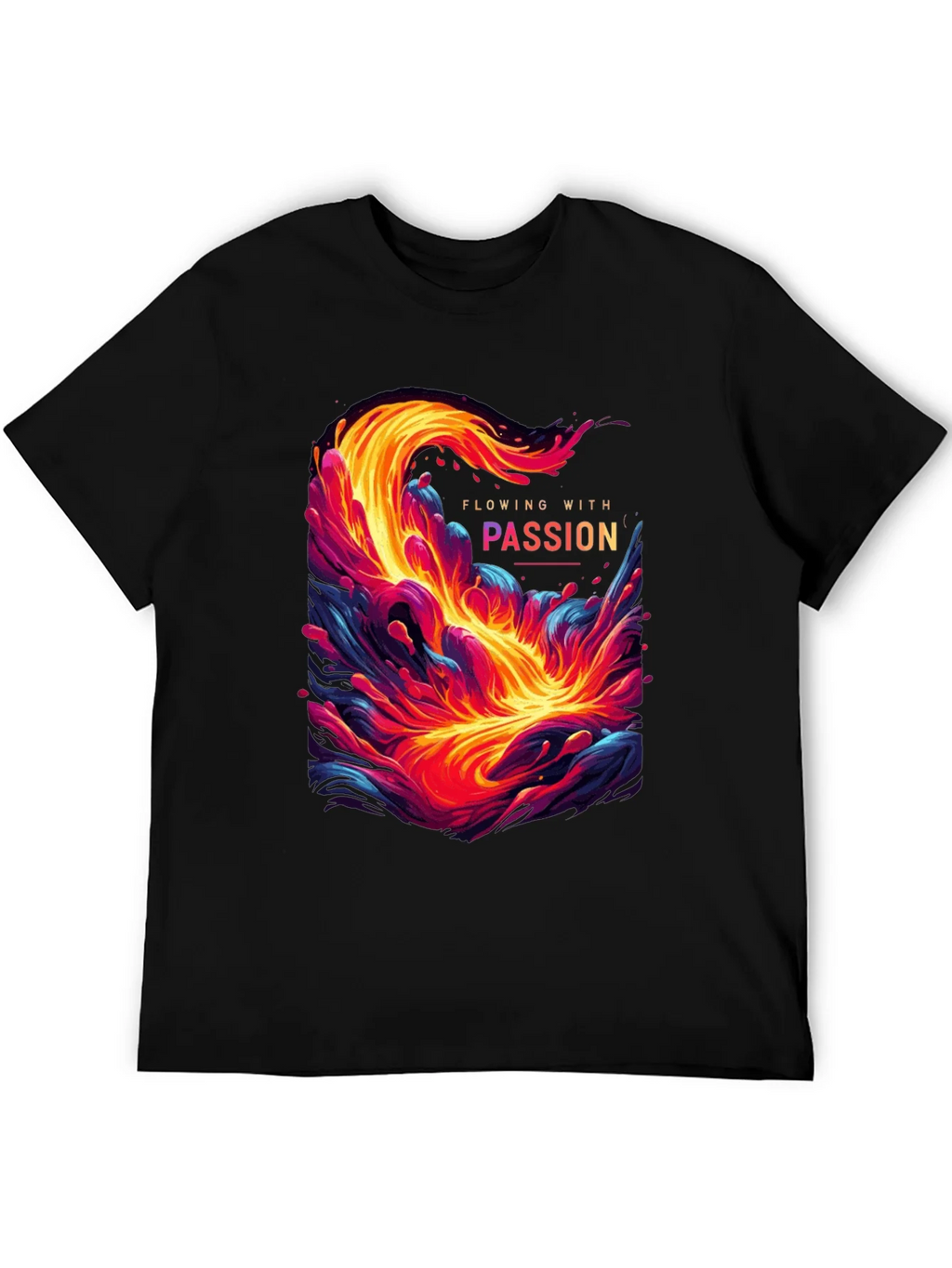 Flowing with Passion Graphic T-Shirt product image 5