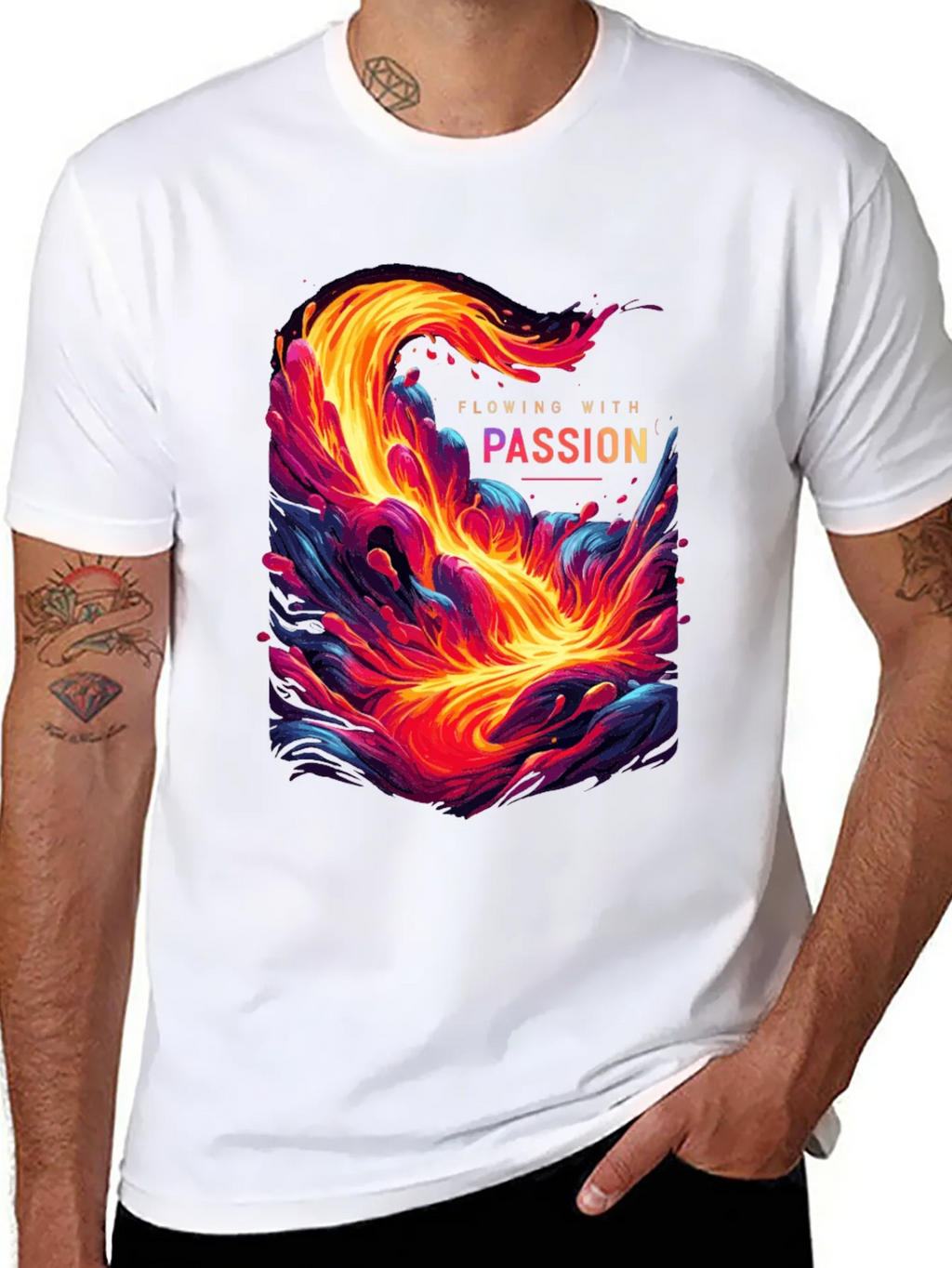 Flowing with Passion Graphic T-Shirt product image 7