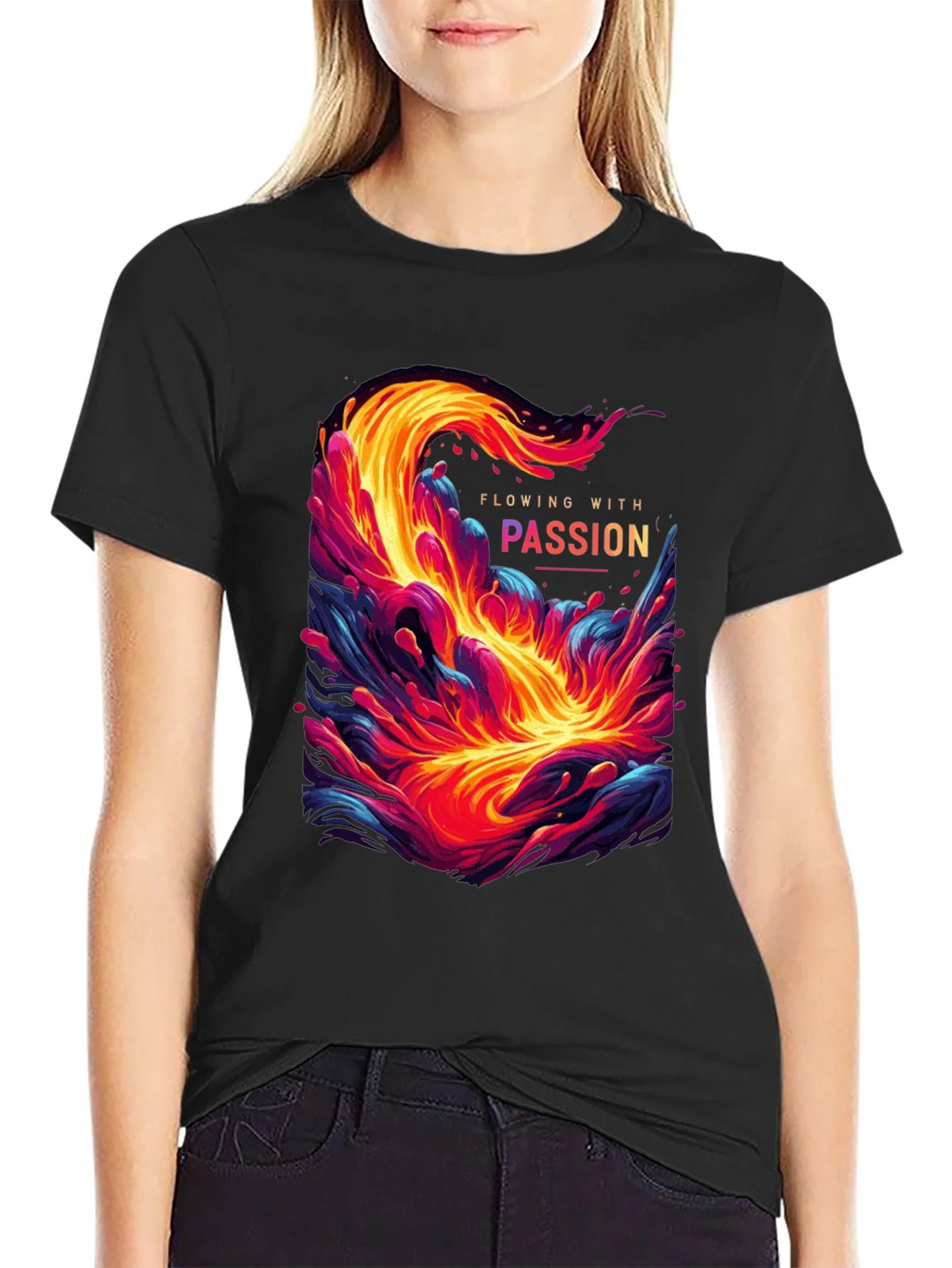 Flowing with Passion Graphic T-Shirt product image 2