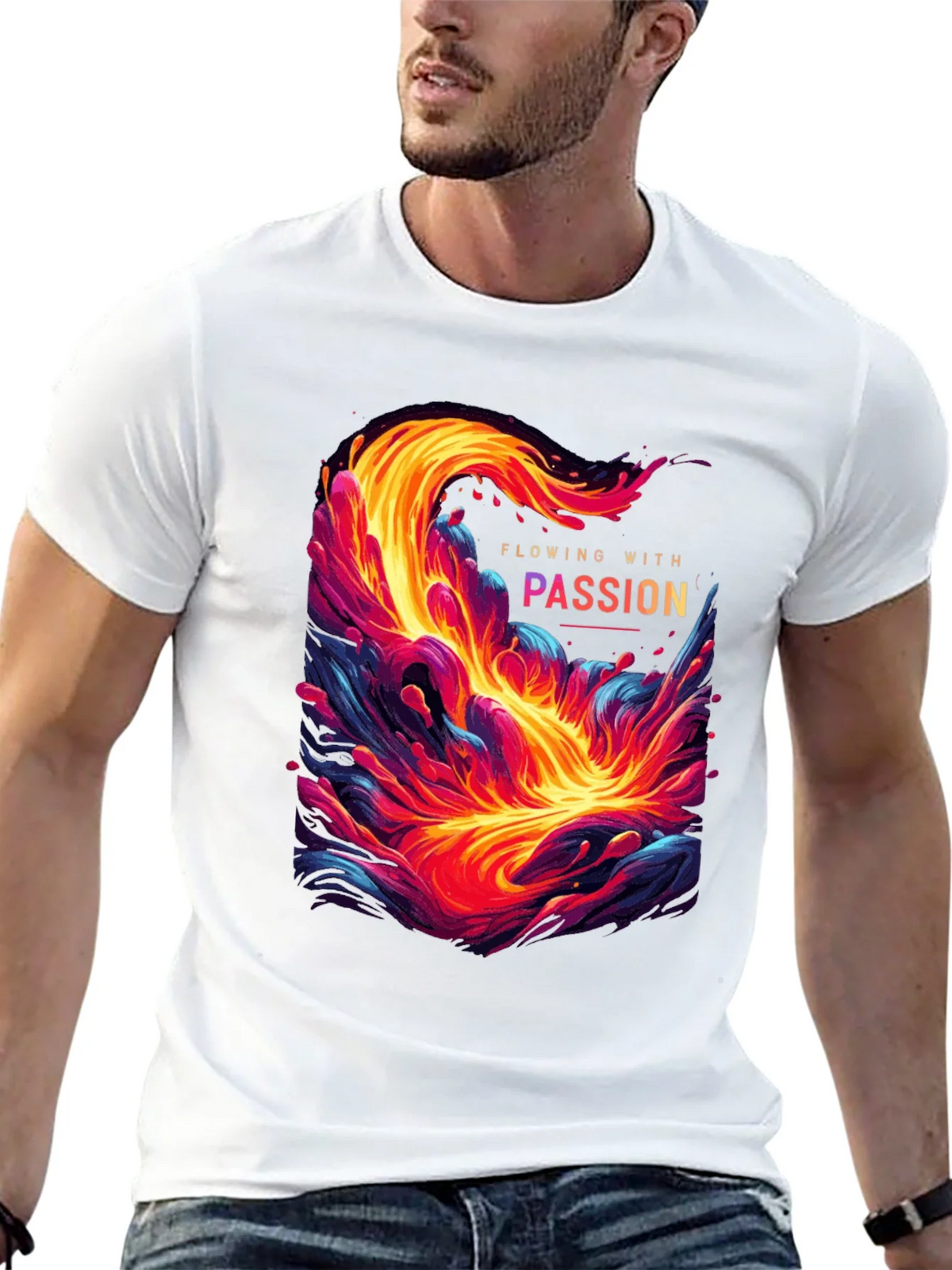 Flowing with Passion Graphic T-Shirt product image 12