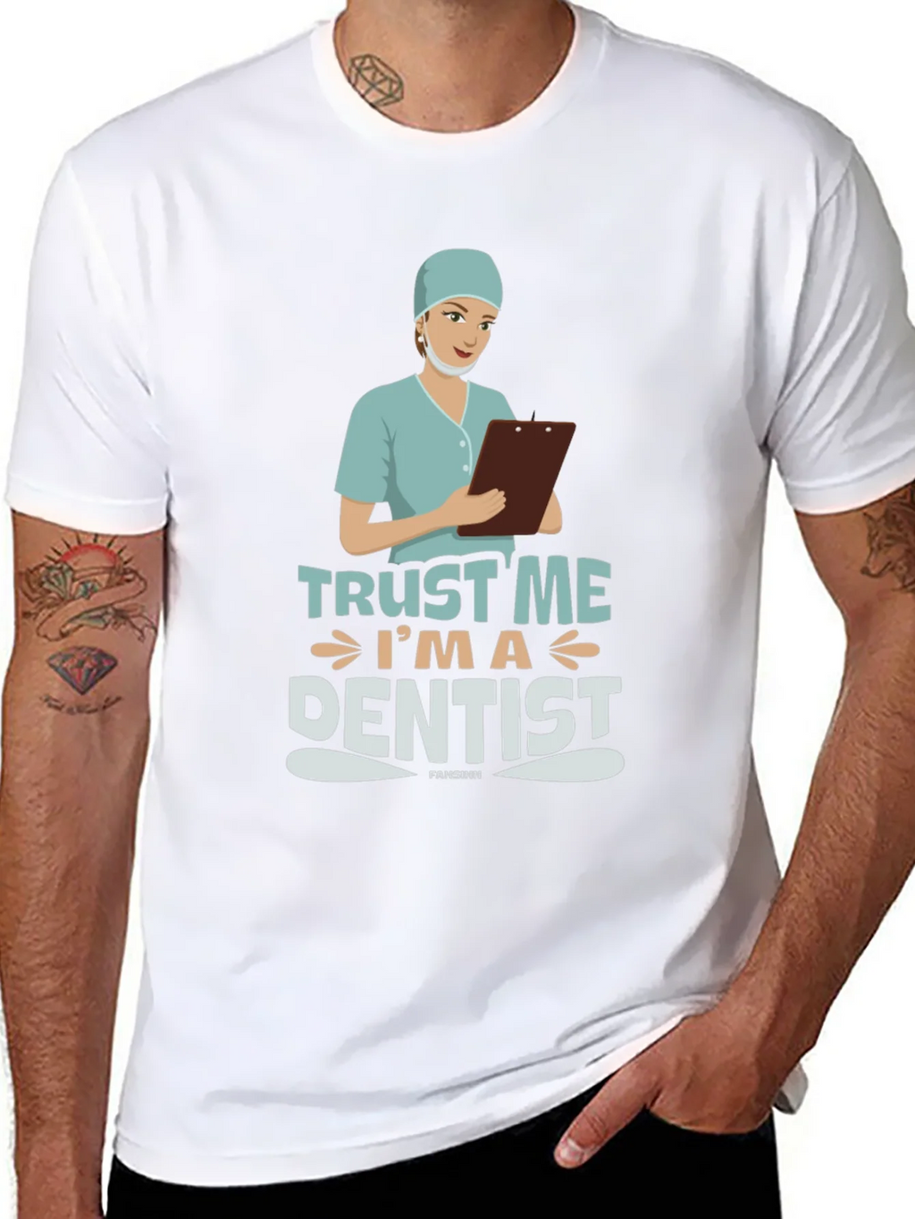 Trust Me Im a Dentist Black T-Shirt product image 7