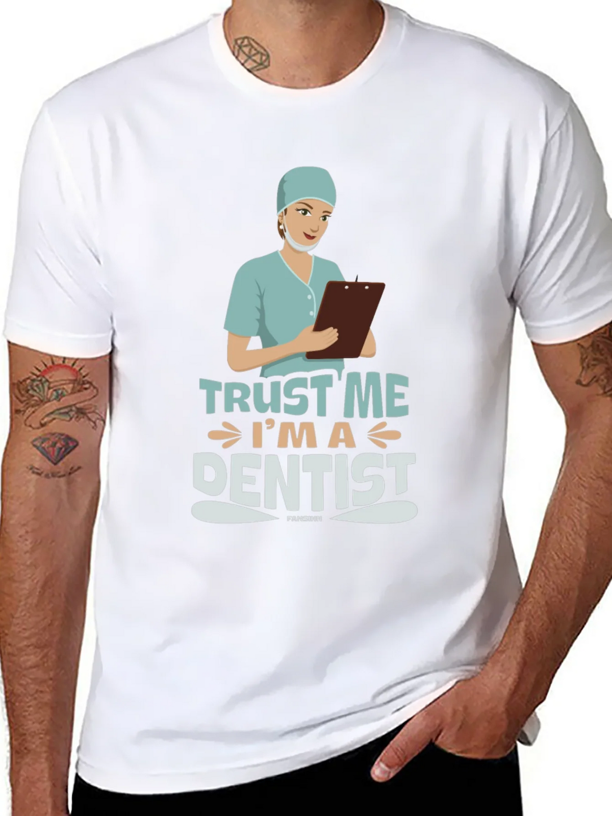 Trust Me Im a Dentist Black T-Shirt product image 7