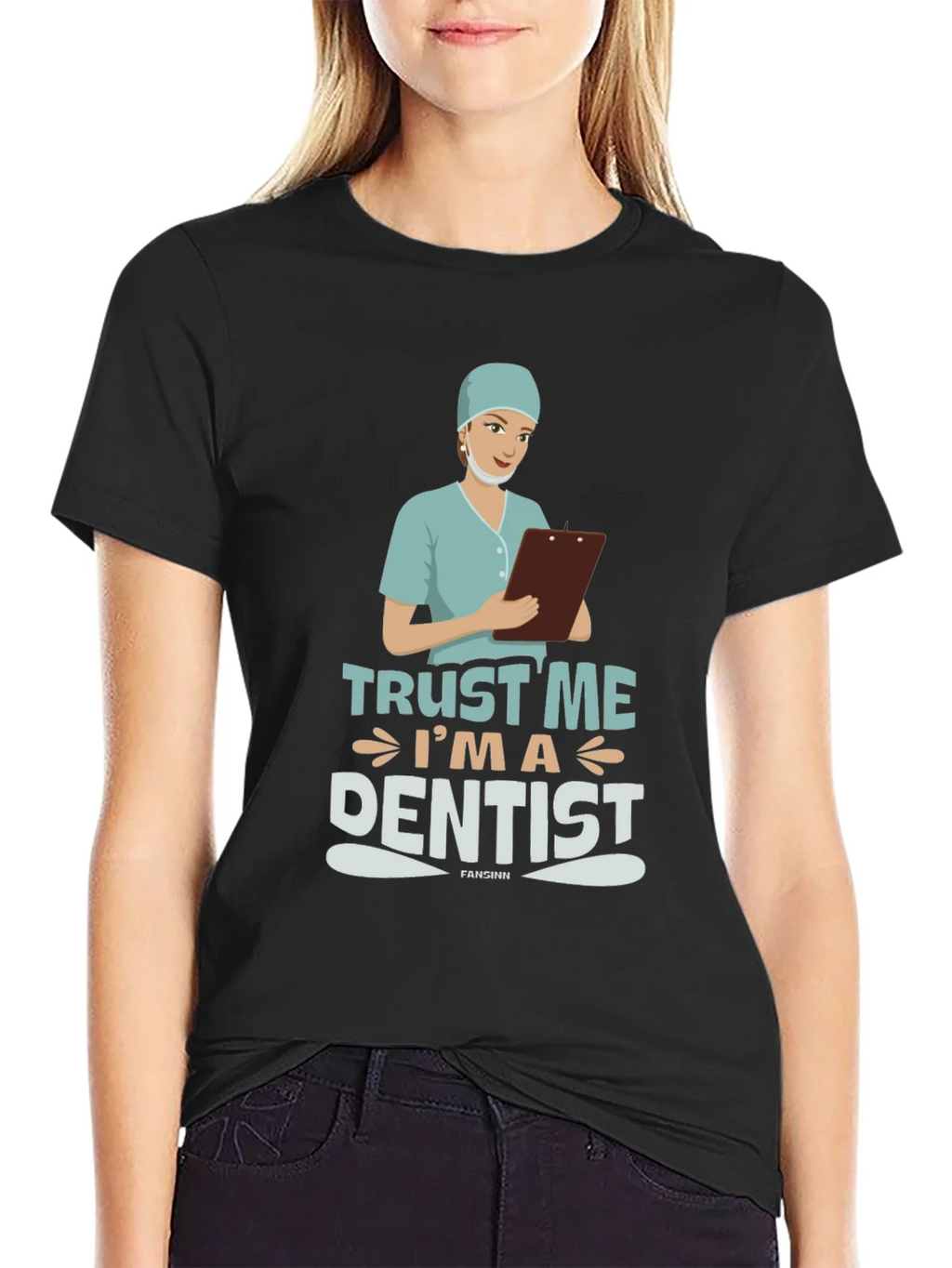 Trust Me Im a Dentist Black T-Shirt product image 2