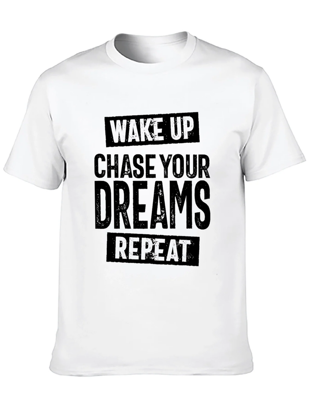 Wake Up Chase Your Dreams Repeat - Black T-Shirt product image 9