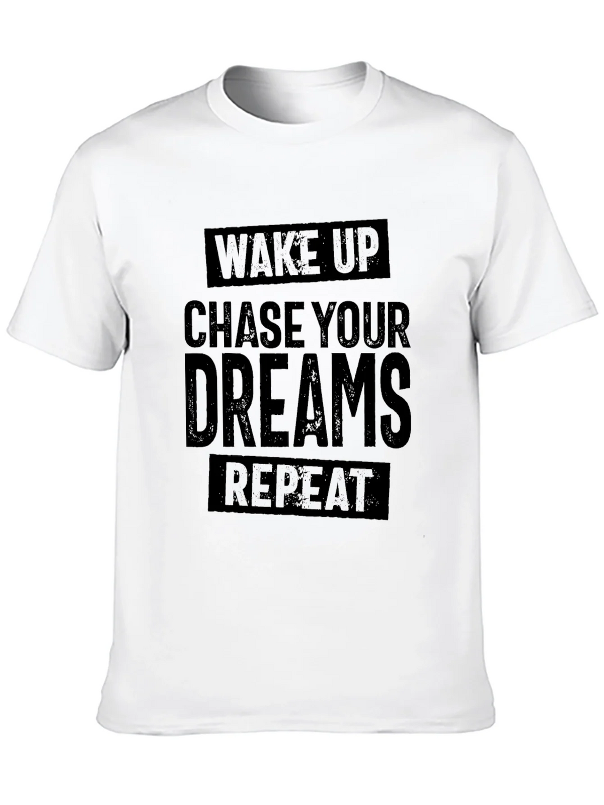 Wake Up Chase Your Dreams Repeat - Black T-Shirt product image 9