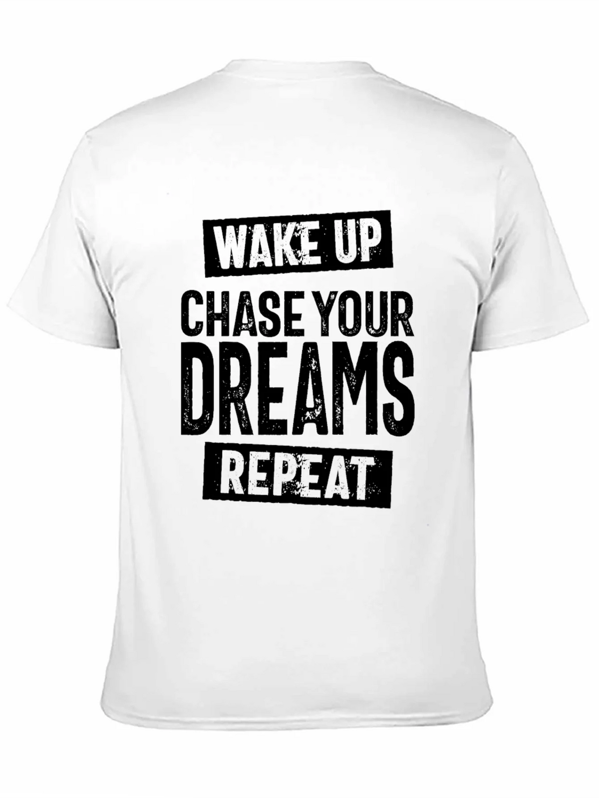 Wake Up Chase Your Dreams Repeat - Black T-Shirt product image 10