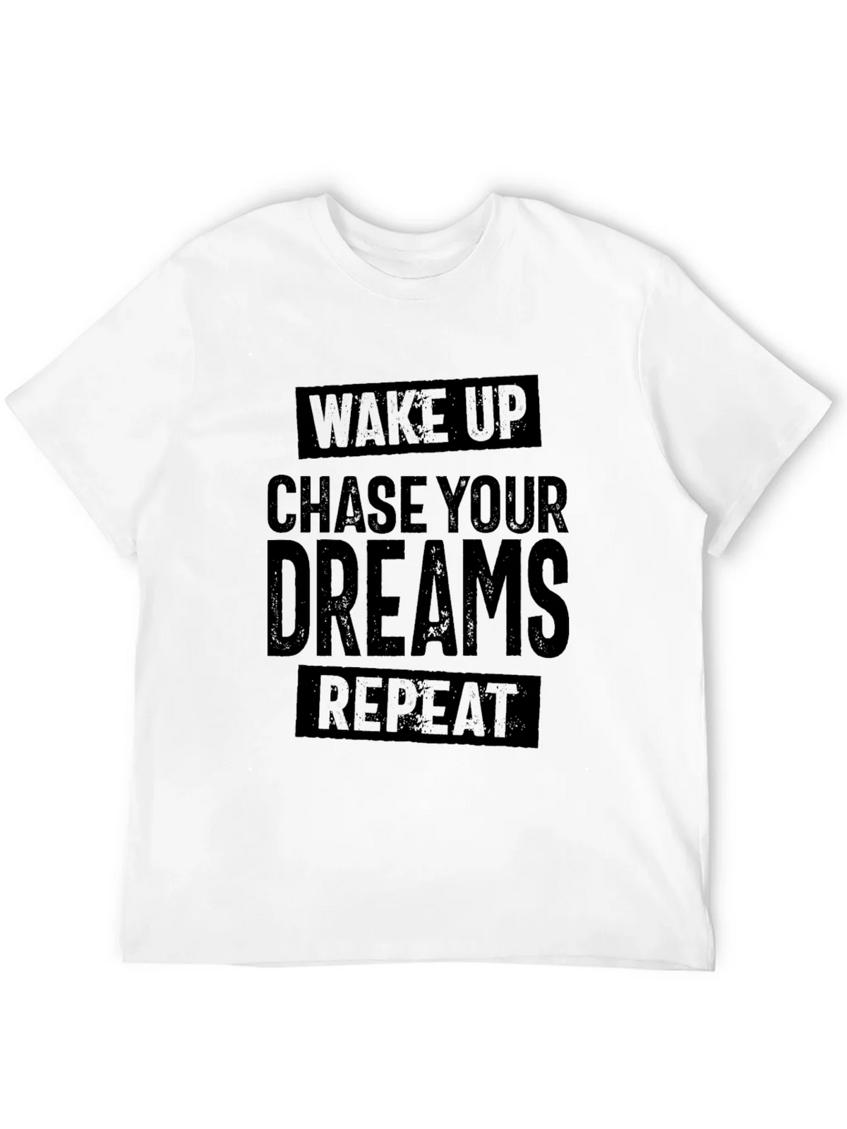 Wake Up Chase Your Dreams Repeat - Black T-Shirt product image 11
