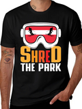 Shred The Park Ski Goggles T-Shirt product image 1