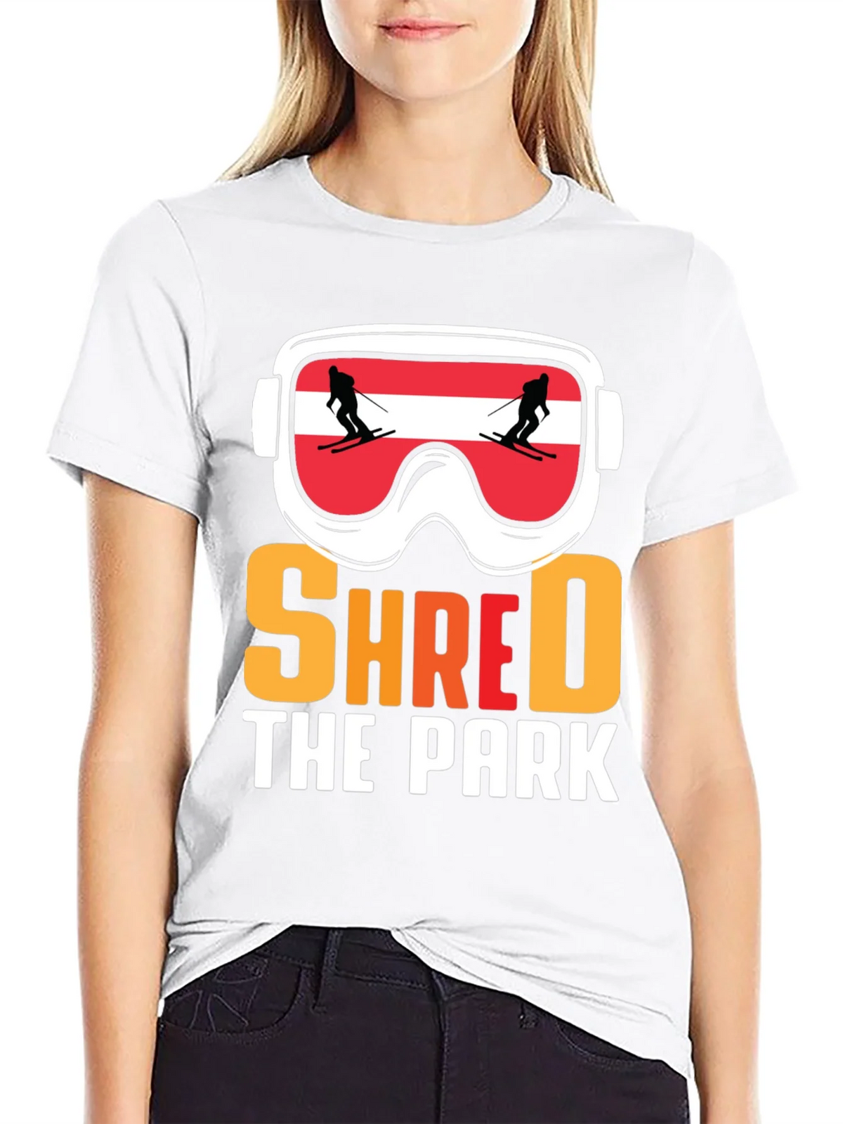 Shred The Park Ski Goggles T-Shirt product image 8