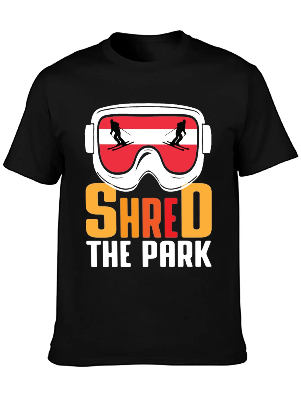 Shred The Park Ski Goggles T-Shirt product image 3
