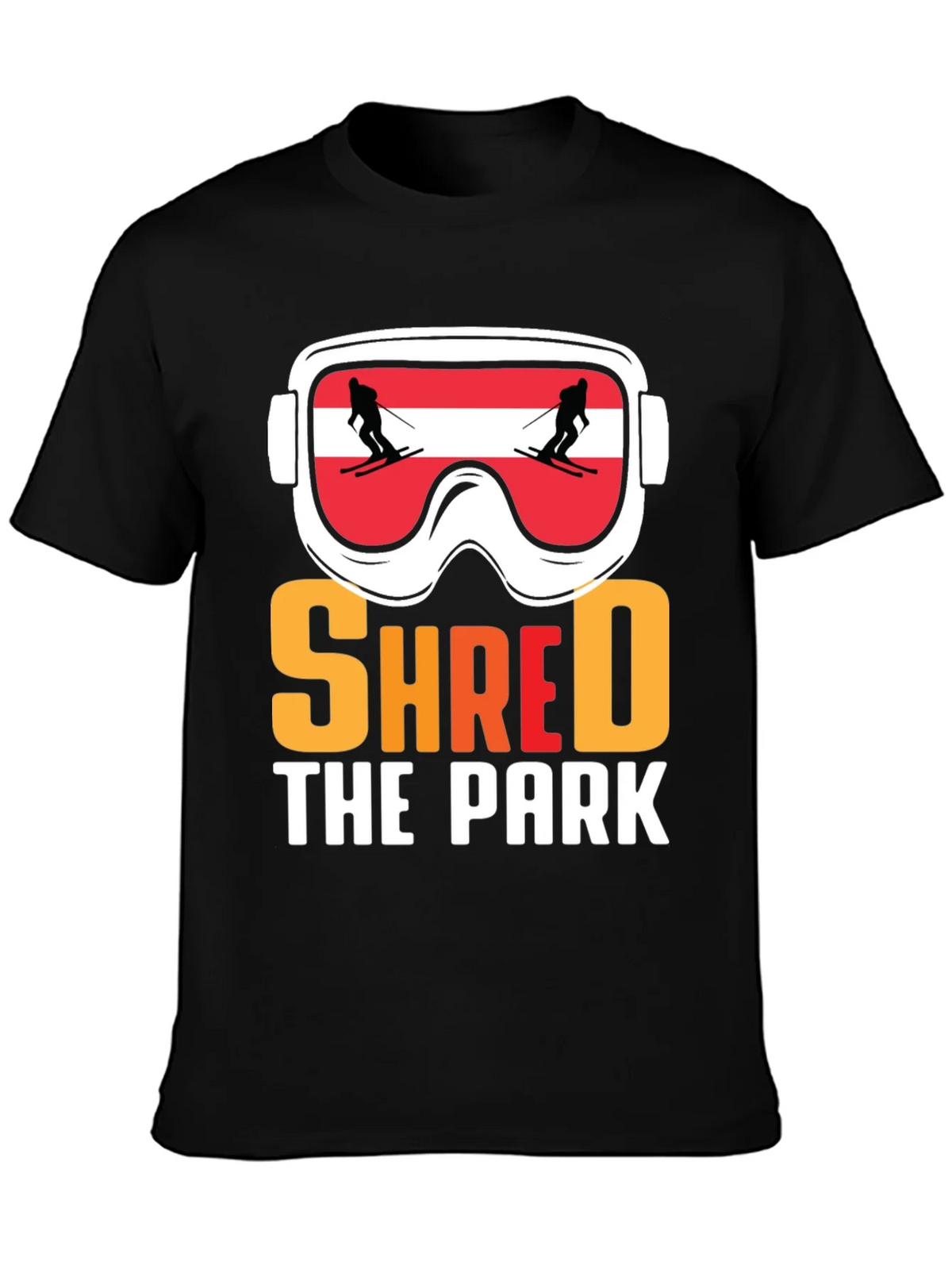 Shred The Park Ski Goggles T-Shirt product image 3