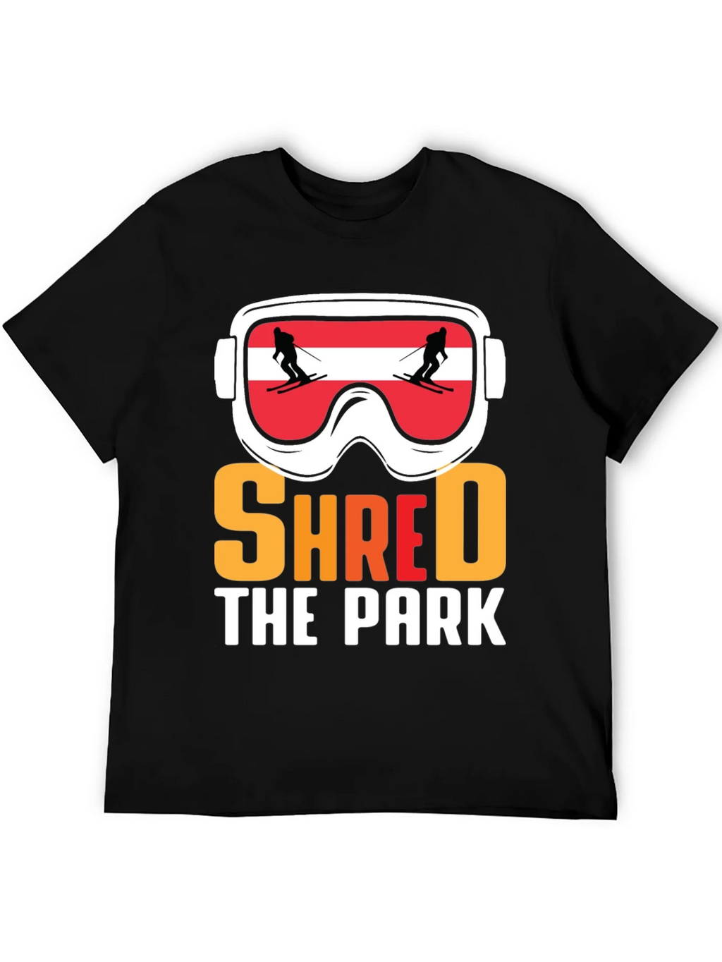 Shred The Park Ski Goggles T-Shirt product image 5