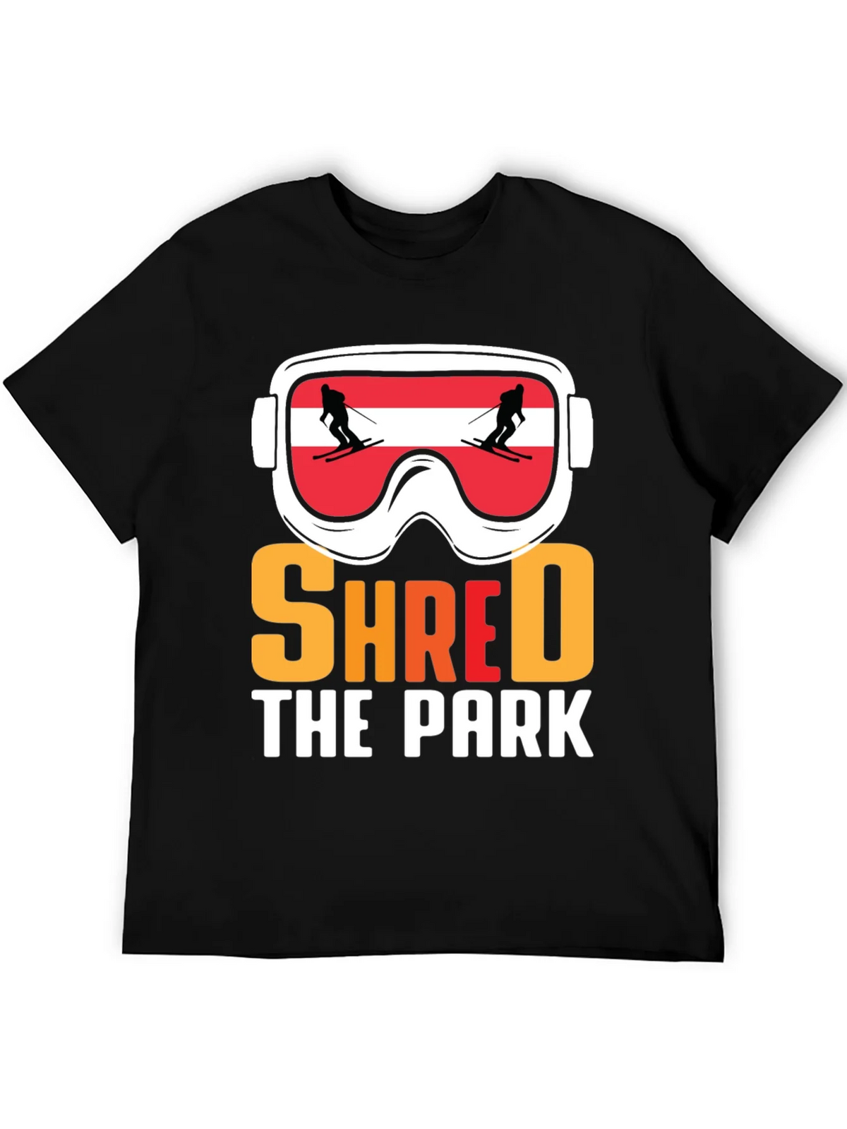 Shred The Park Ski Goggles T-Shirt product image 5