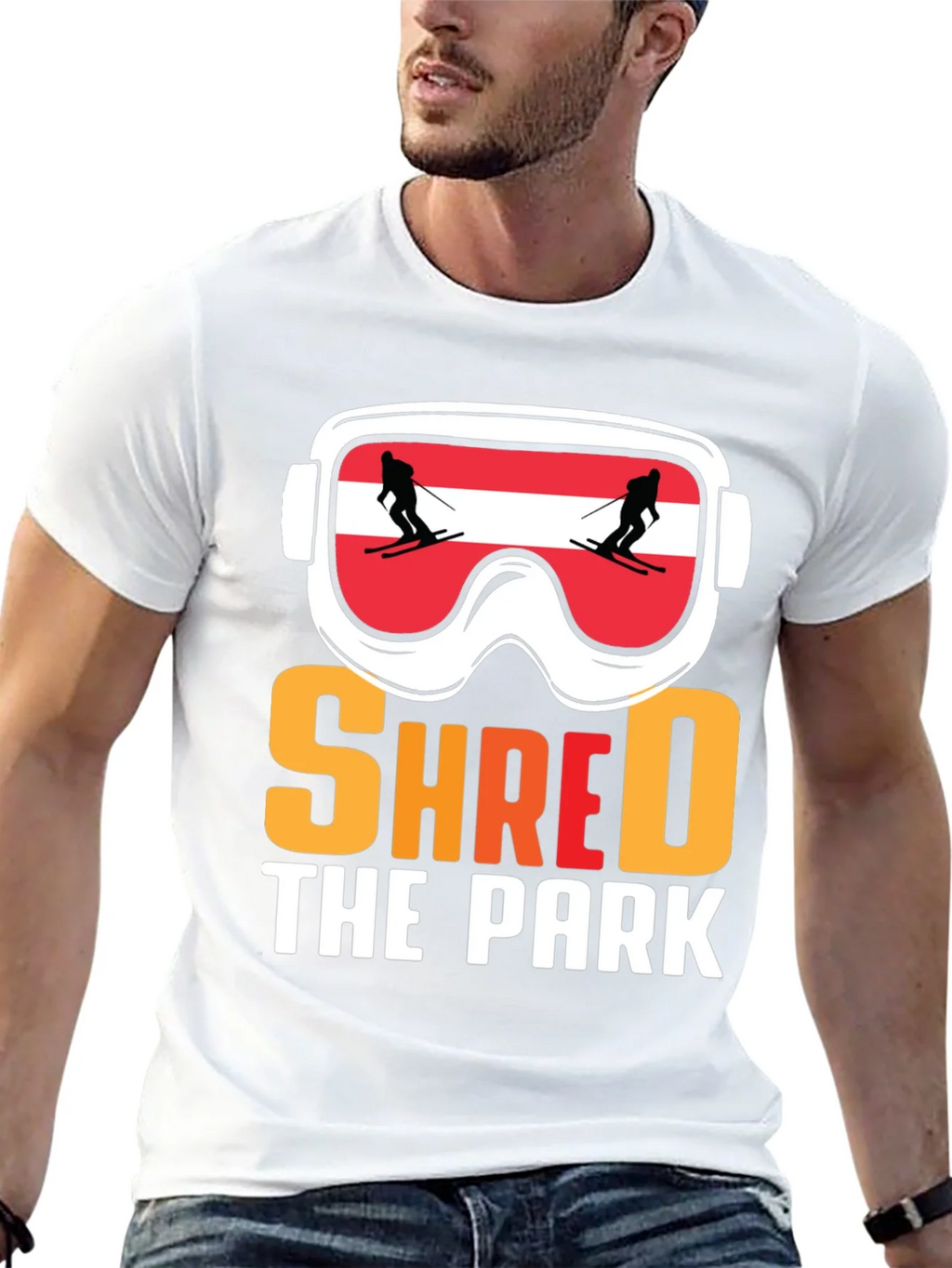 Shred The Park Ski Goggles T-Shirt product image 12