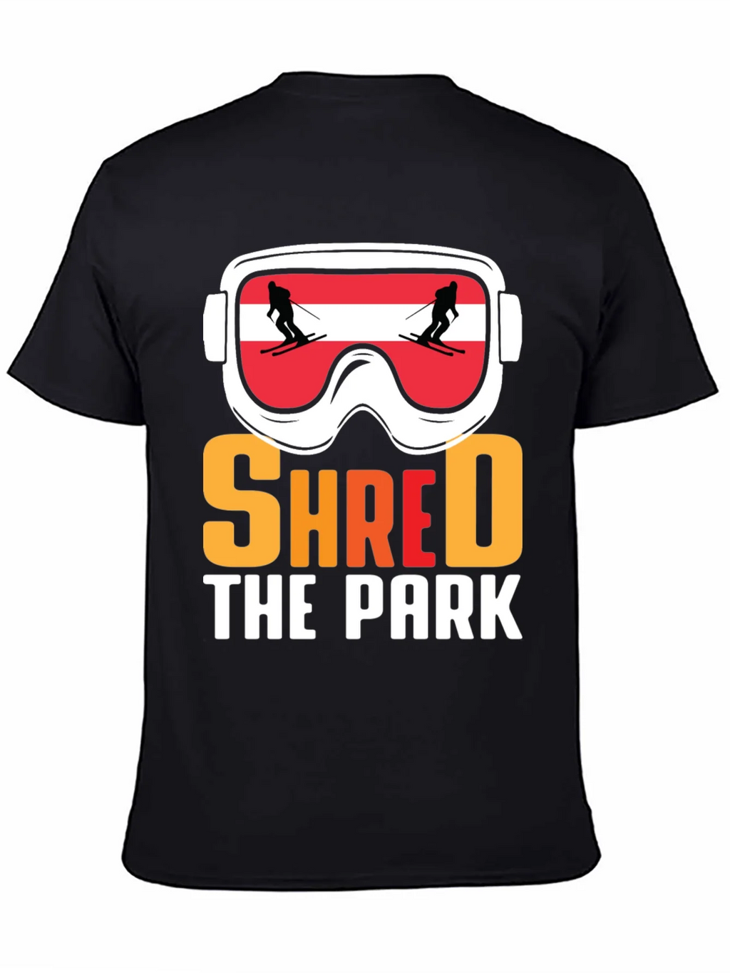 Shred The Park Ski Goggles T-Shirt product image 4
