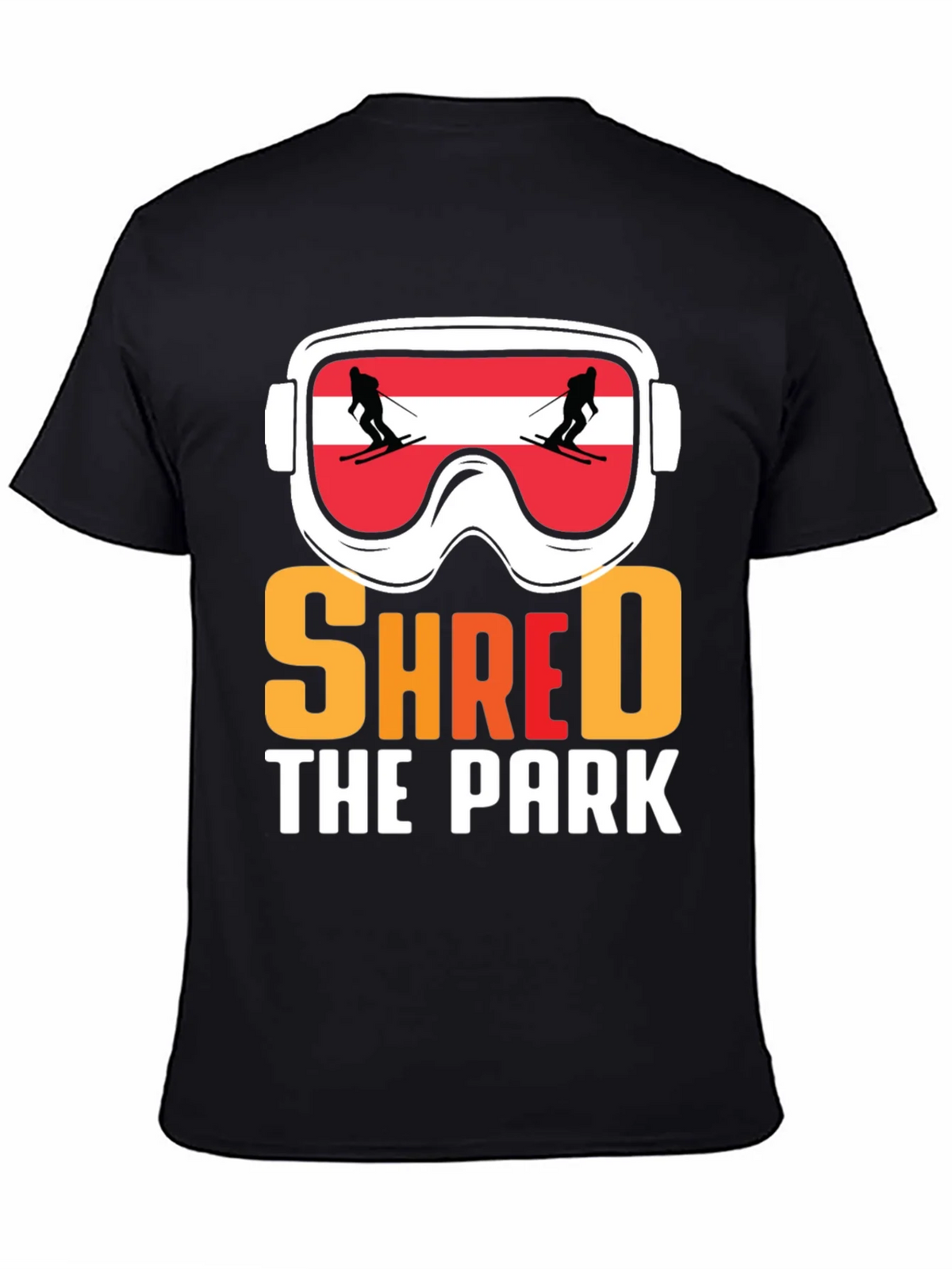 Shred The Park Ski Goggles T-Shirt product image 4