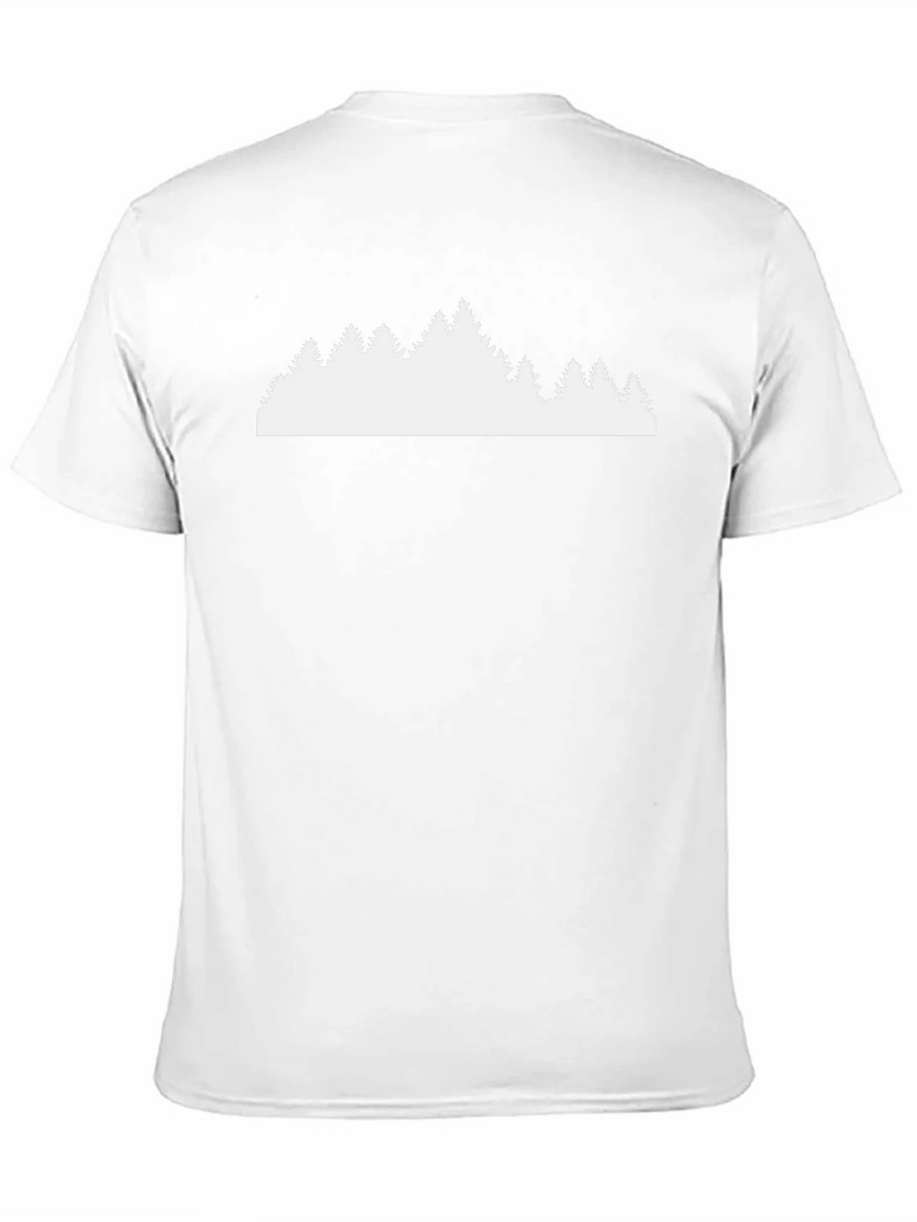 Black T-Shirt with Forest Silhouette Design product image 10
