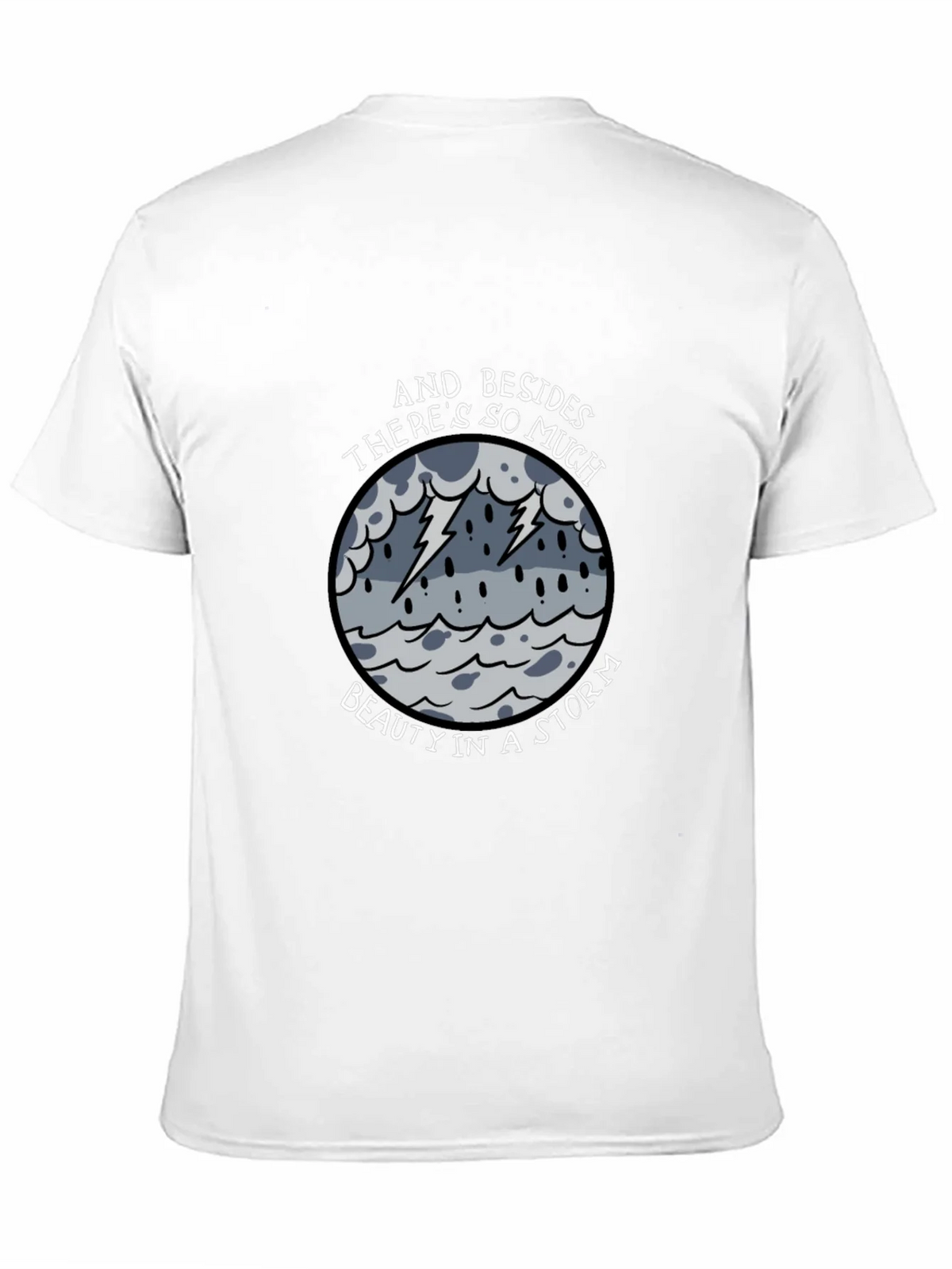 Storm Beauty Graphic Tee - Unisex Black Cotton Shirt product image 10
