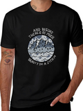 Storm Beauty Graphic Tee - Unisex Black Cotton Shirt product image 1