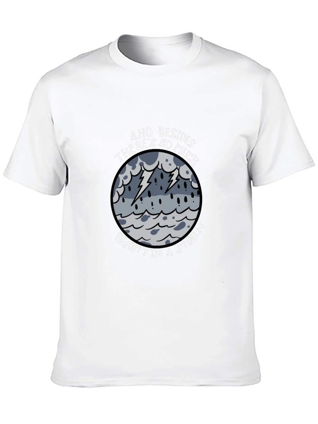 Storm Beauty Graphic Tee - Unisex Black Cotton Shirt product image 9