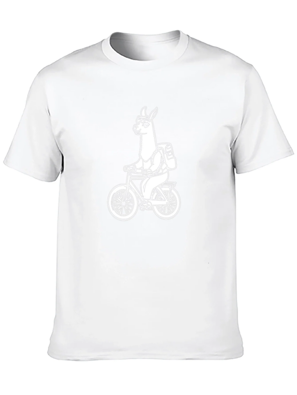 Llama Biker T-Shirt - Black Cotton Tee product image 9