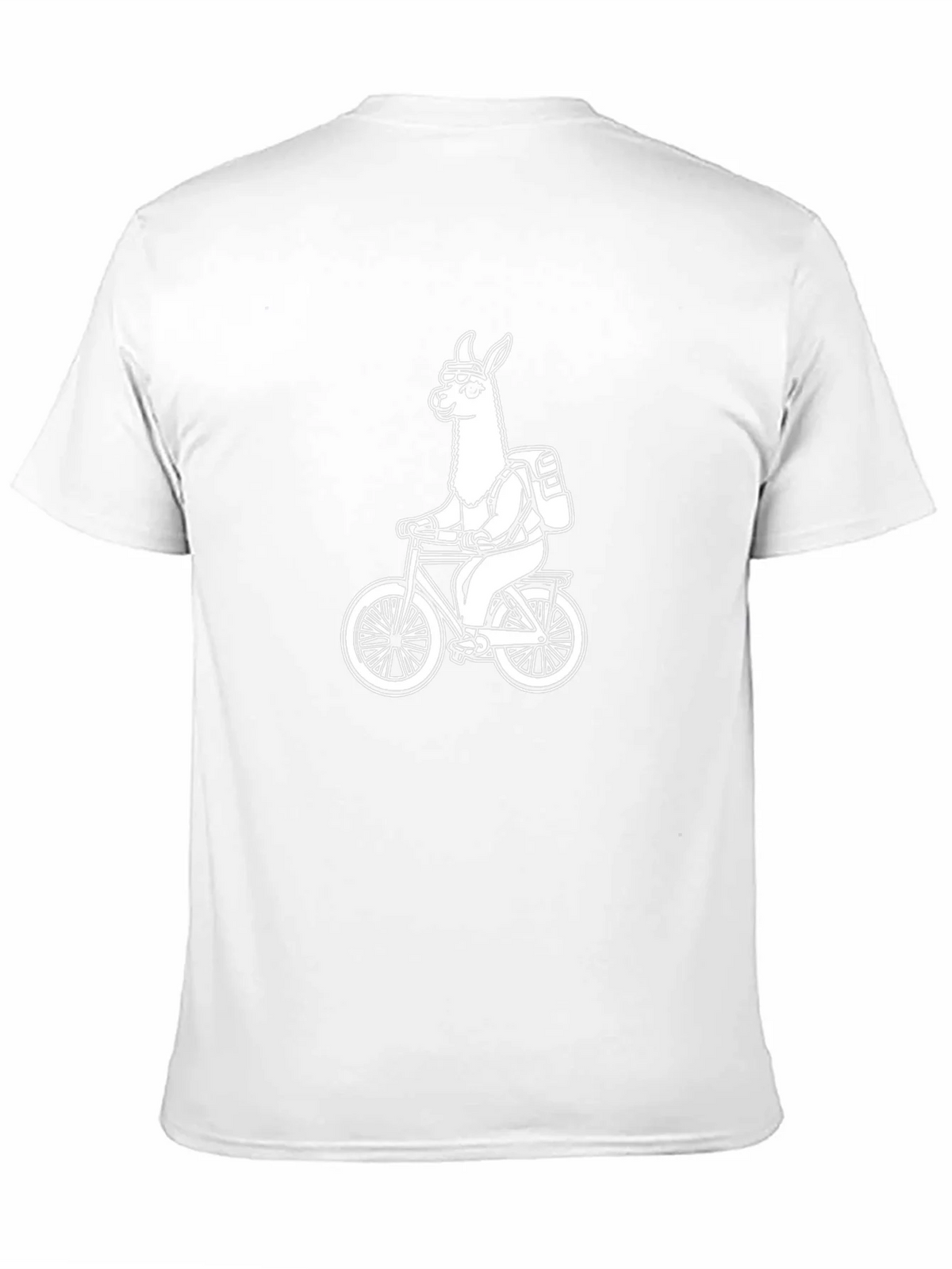 Llama Biker T-Shirt - Black Cotton Tee product image 10