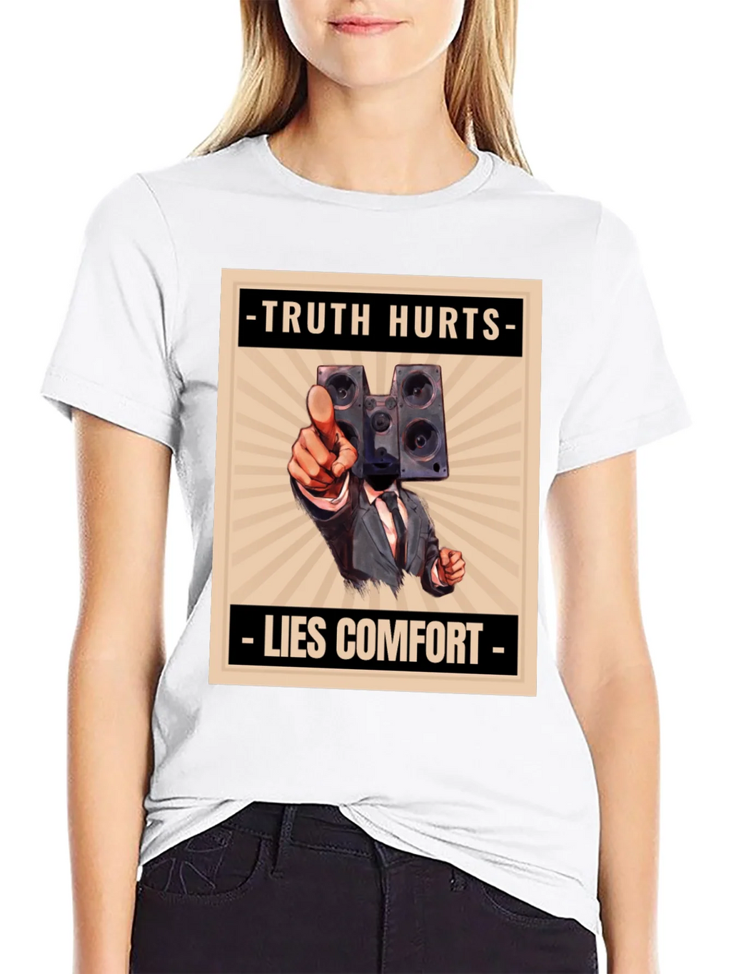 Truth Hurts Mens Graphic Tee - Speaker Head product image 8