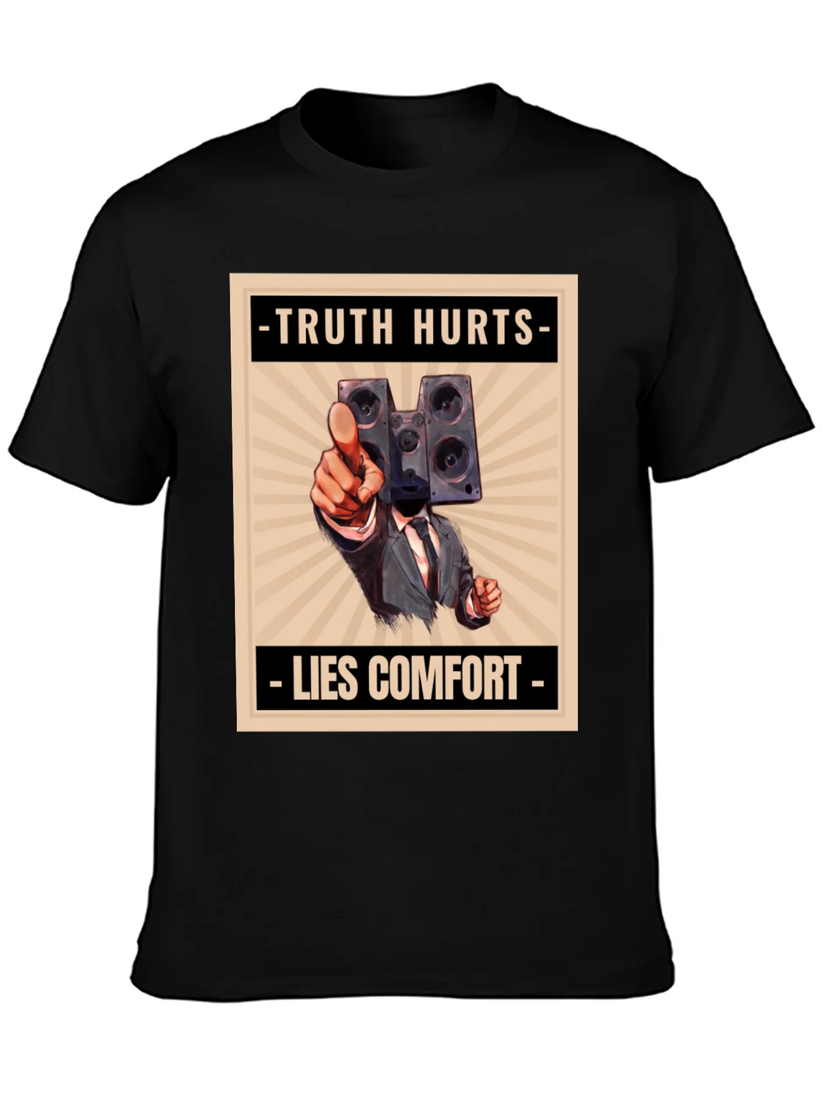 Truth Hurts Mens Graphic Tee - Speaker Head product image 3