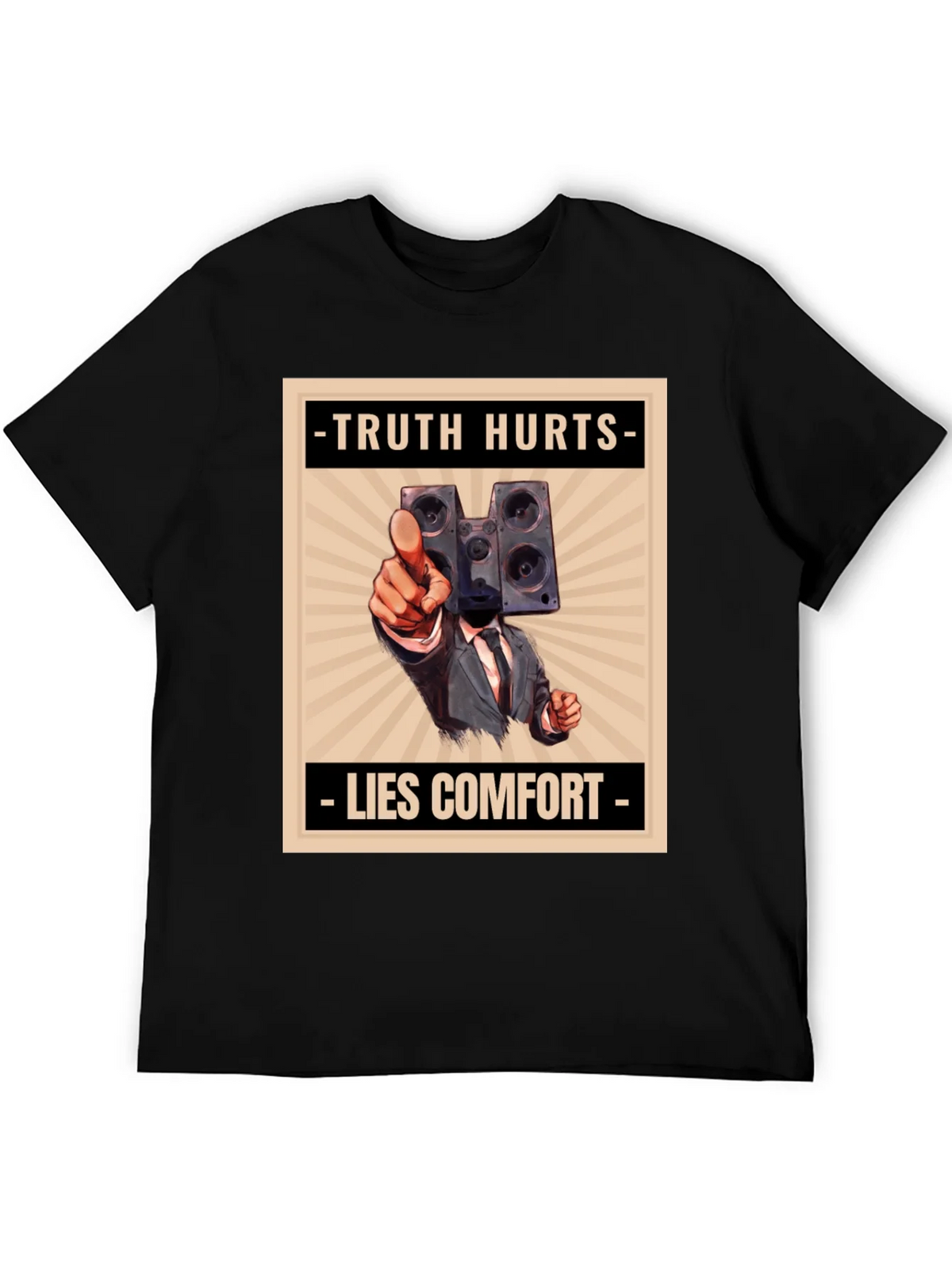 Truth Hurts Mens Graphic Tee - Speaker Head product image 5